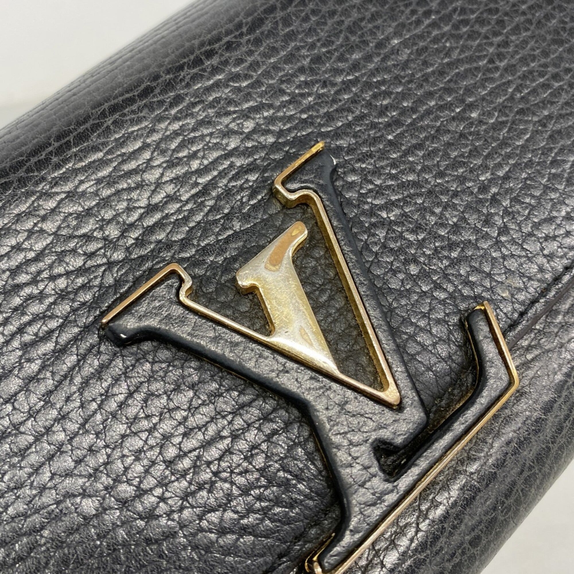 Louis Vuitton Noir Long Wallet (Bi-Fold) (Pre-Owned)