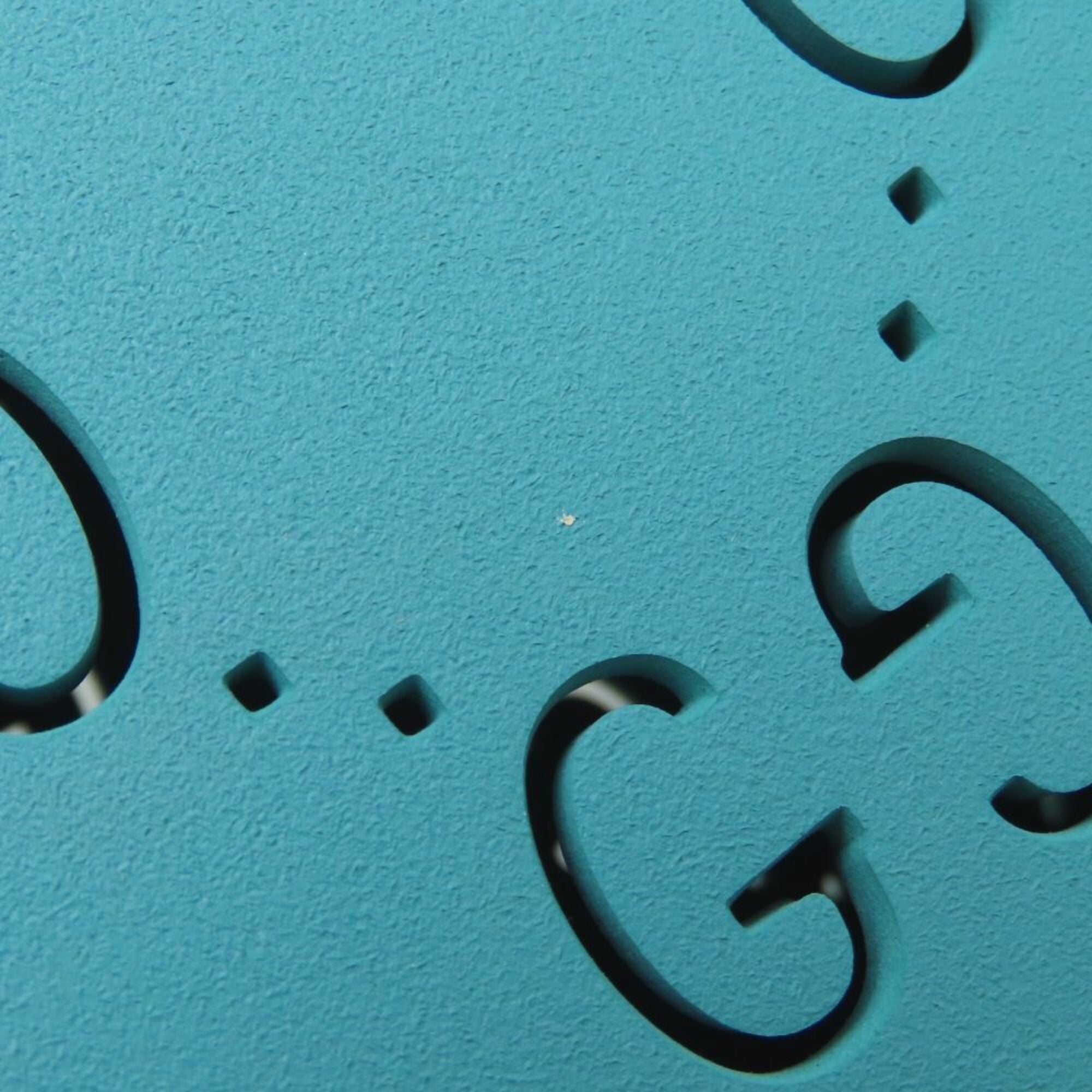 Gucci Light Blue Rubber Tote Bag (Pre-Owned)