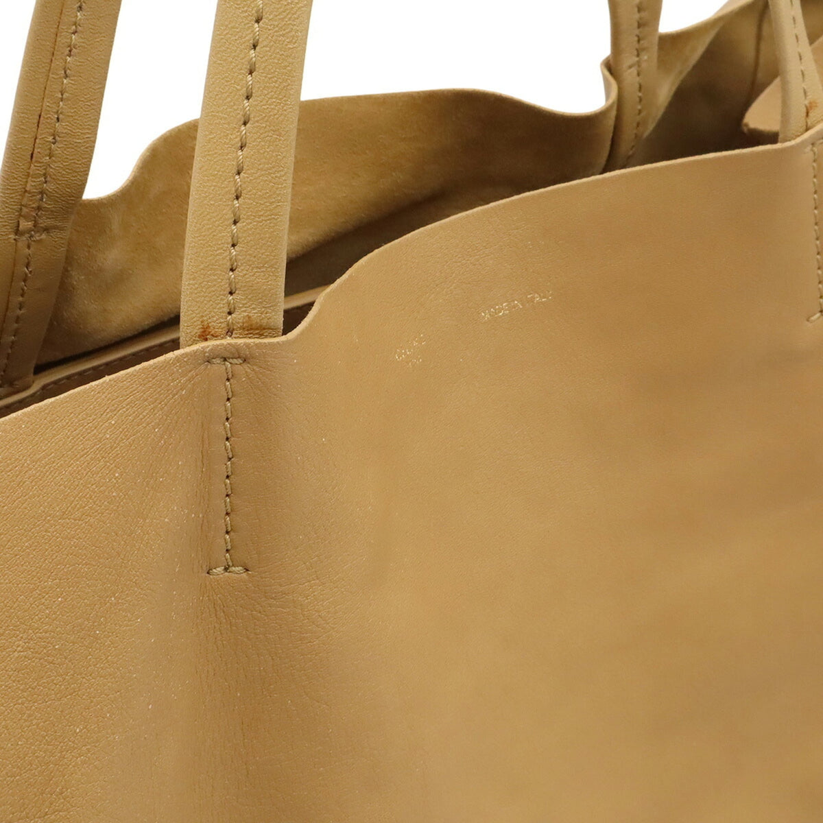 Celine Beige Leather Shoulder Bag Tote Bag (Pre-Owned)