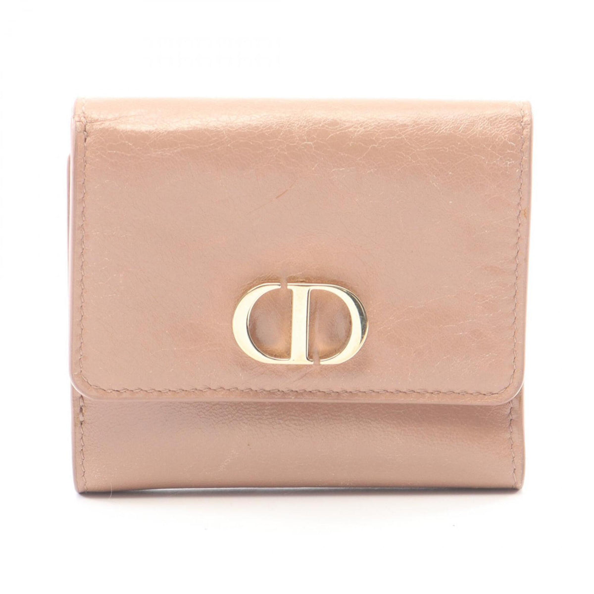 Christian Dior Pink Leather Wallet (Tri-Fold) (Pre-Owned)