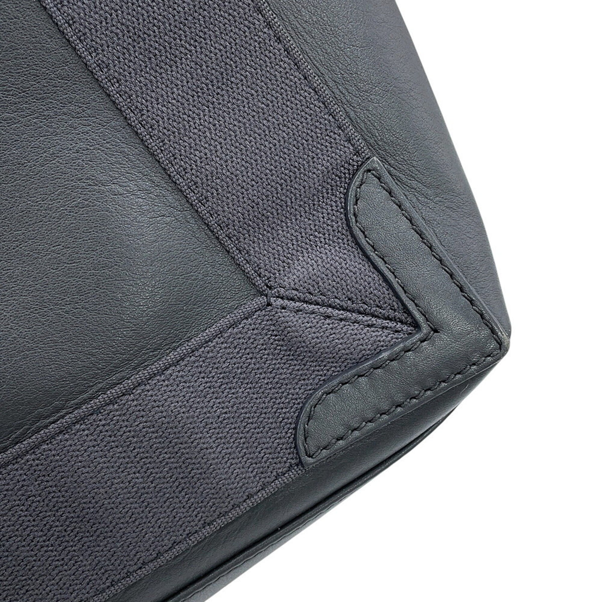 Balenciaga Gray Leather Canvas Handbag (Pre-Owned)