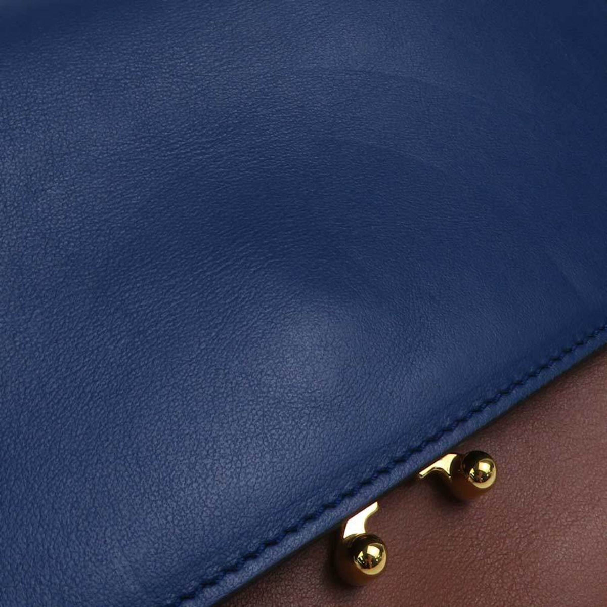 Marni Blue Brown Ivory Shoulder Bag (Pre-Owned)