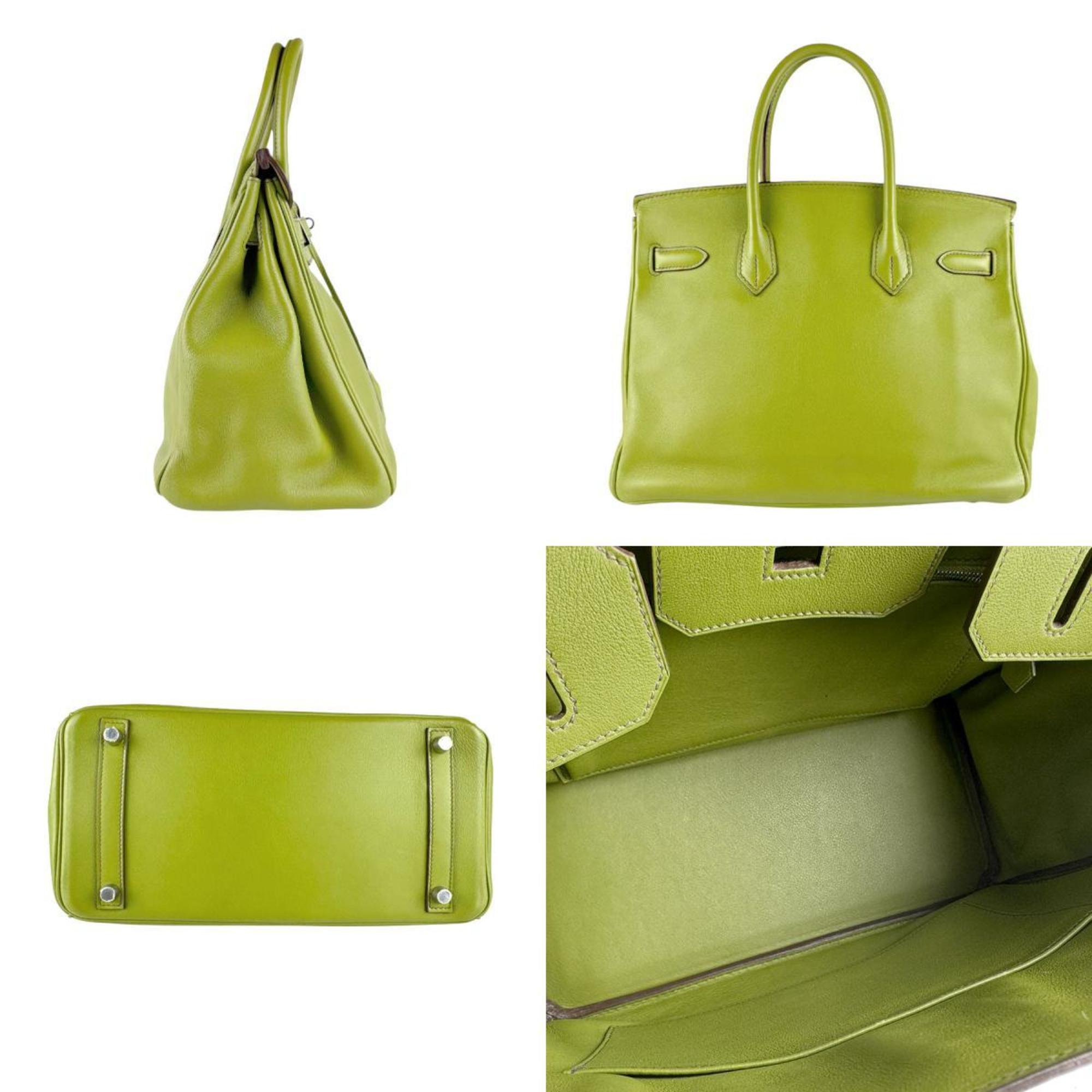 Hermes Anis Green Swift Leather Handbag (Pre-Owned)