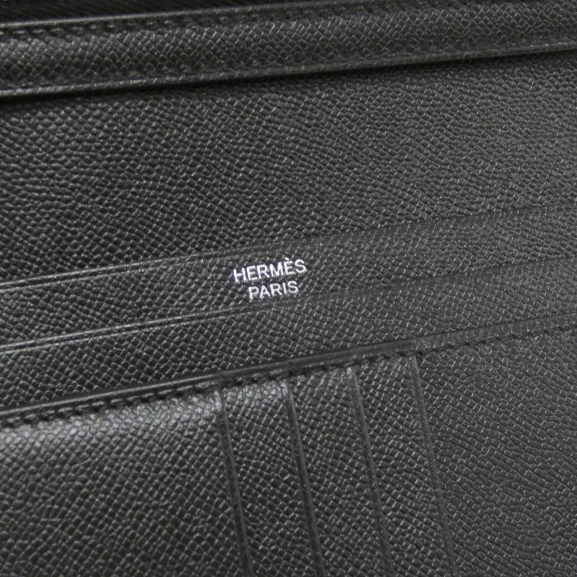 Hermes Bearn Black Wallet (Bi-Fold) (Pre-Owned)