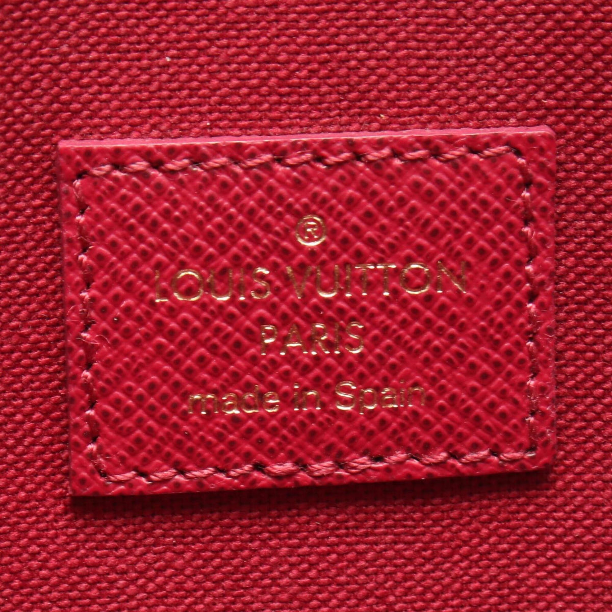 Louis Vuitton Brown Fuchsia Monogram Monogram Leather Handbag Pochette Shoulder Bag (Pre-Owned)