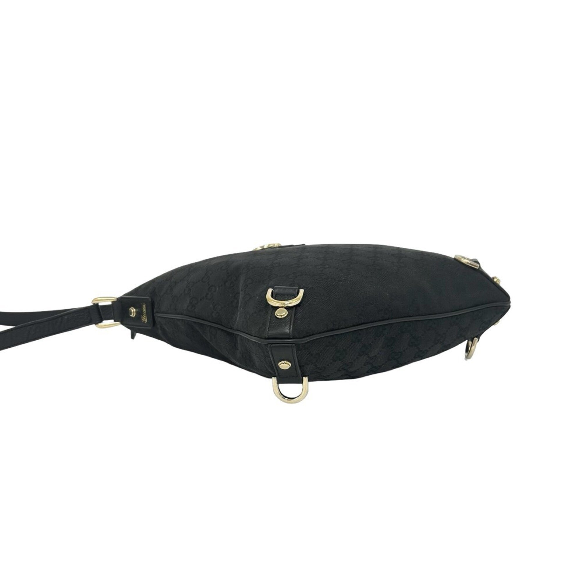Gucci Black Canvas Shoulder Bag (Pre-Owned)