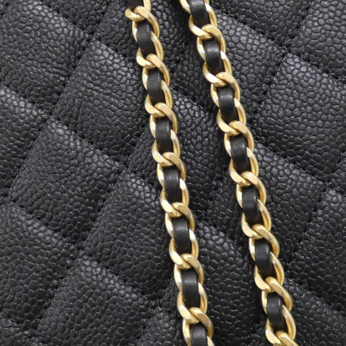 Chanel Black Grained Calfskin Backpack (Pre-Owned)