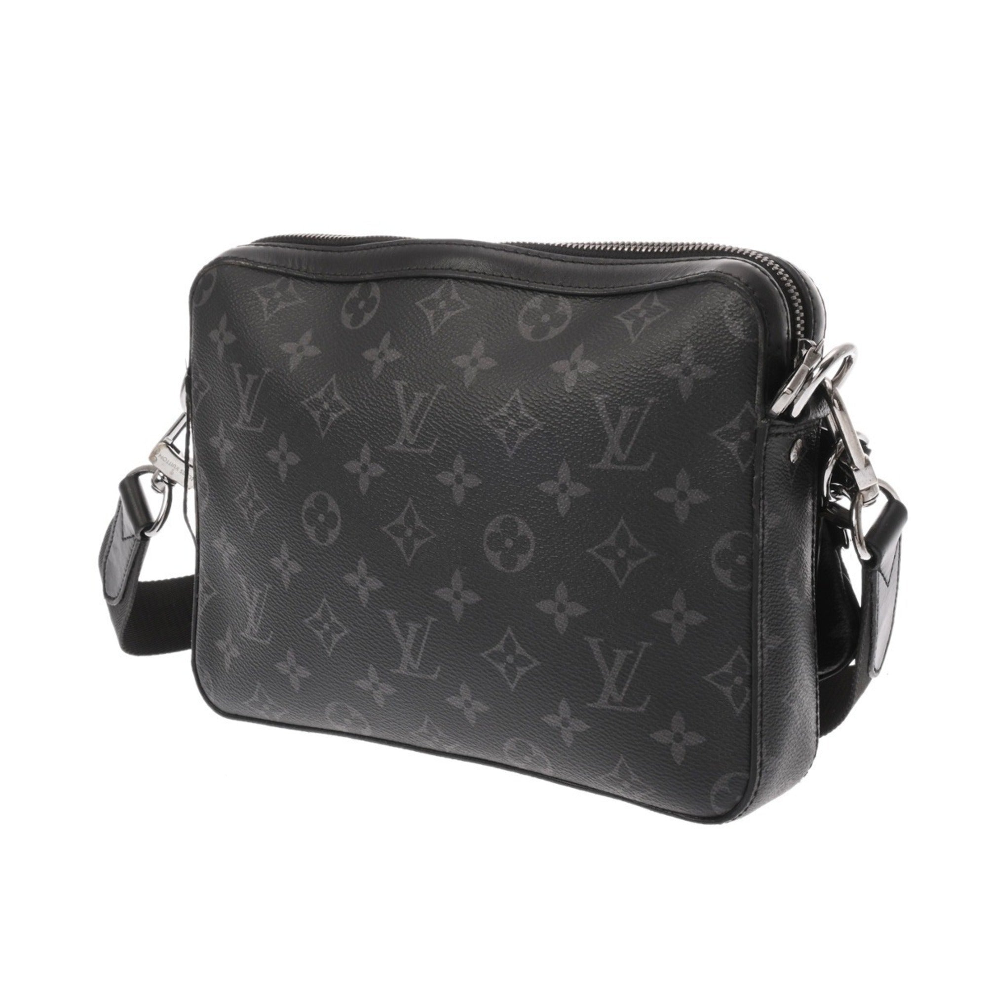 Louis Vuitton Black Gray Monogram Eclipse Shoulder Bag (Pre-Owned)
