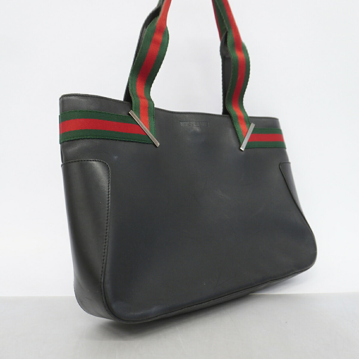 Gucci Black Leather Tote Bag (Pre-Owned)