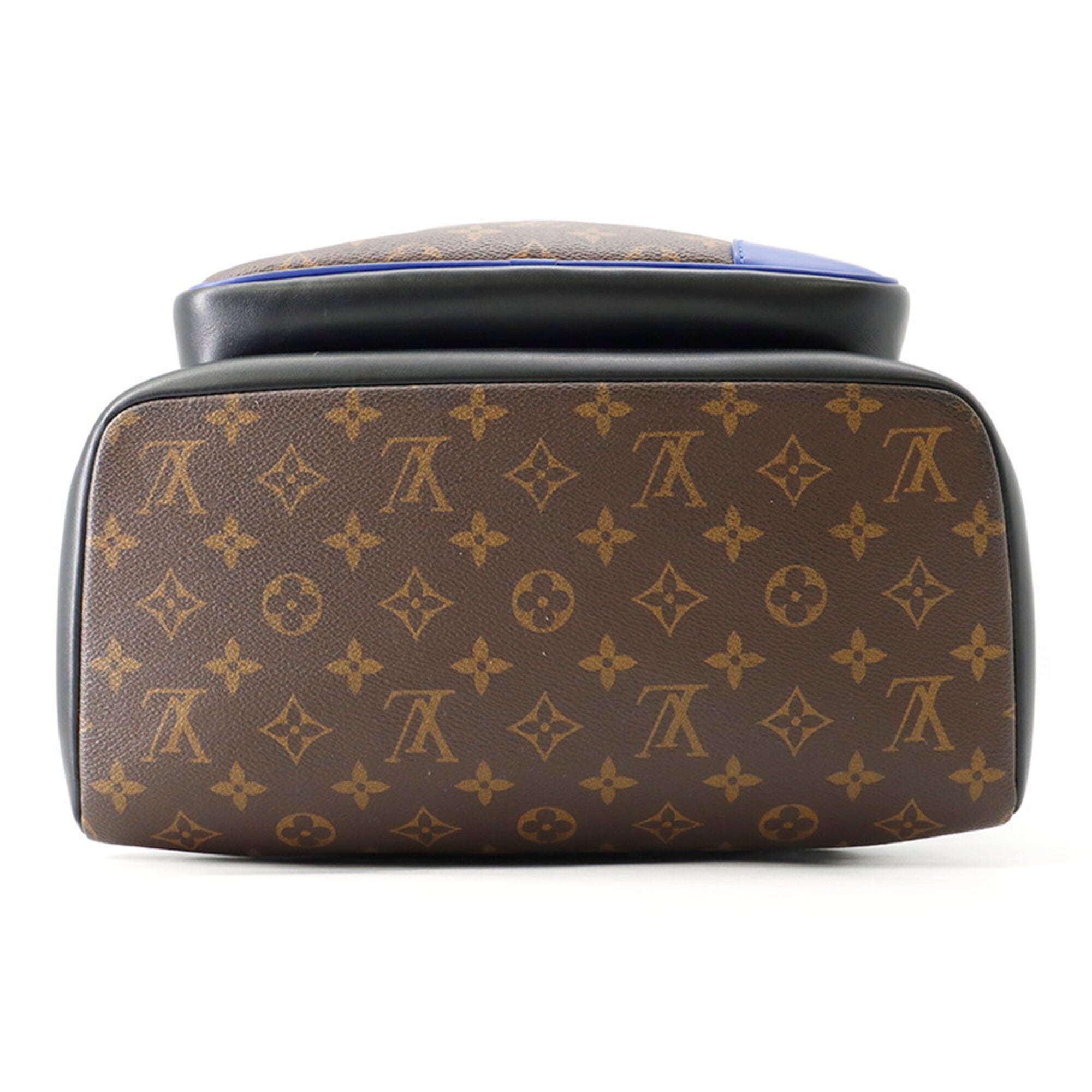Louis Vuitton Blue Monogram Macassar Noir Monogram Backpack (Pre-Owned)