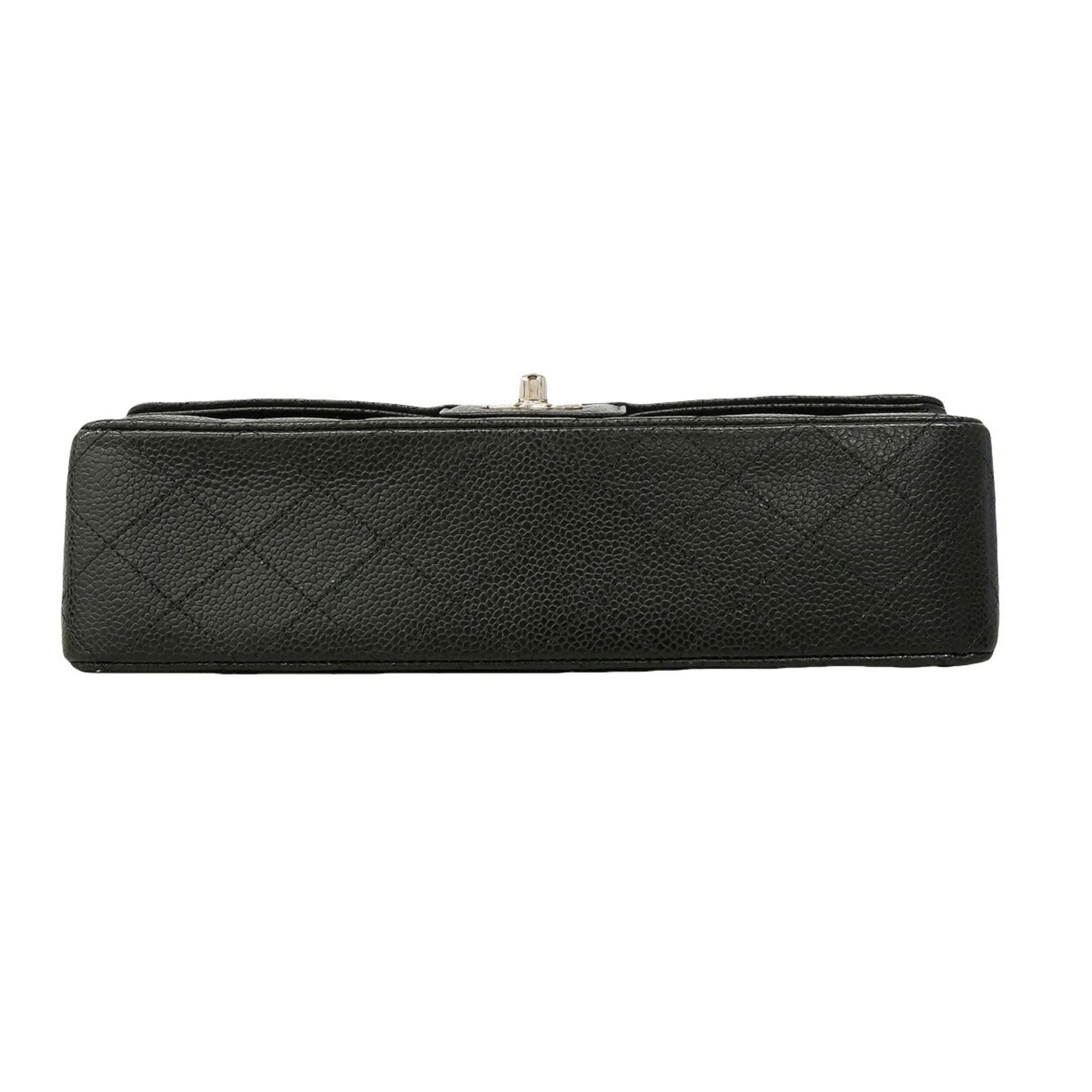 Chanel Black Grained Calfskin Shoulder Bag (Pre-Owned)