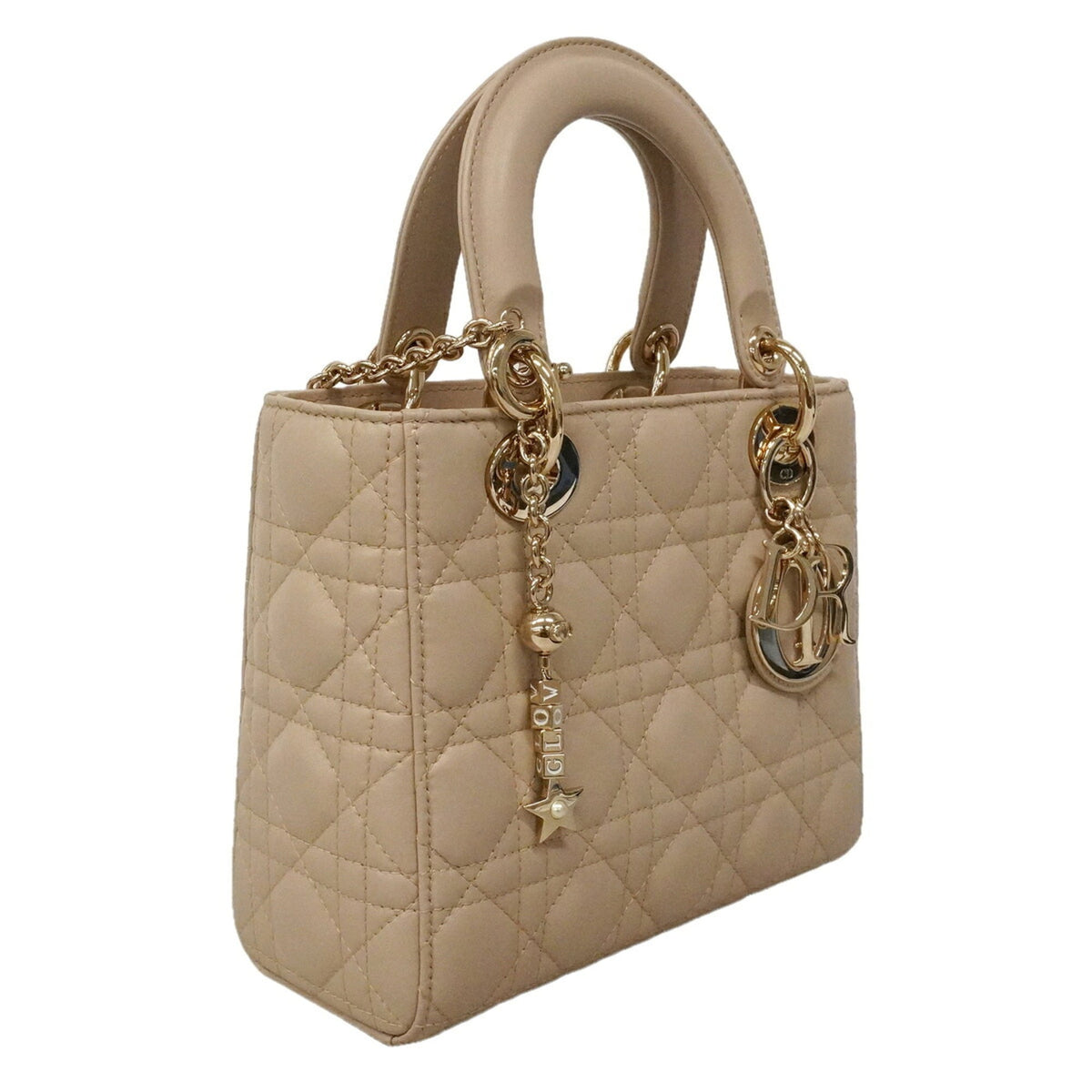 Christian Dior Beige Leather Handbag (Pre-Owned)
