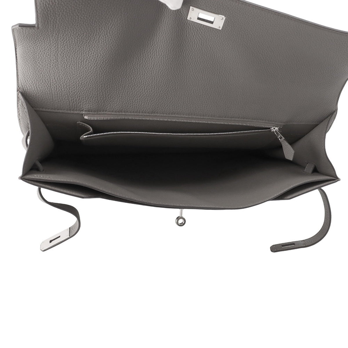 Hermes Etain Togo Leather Handbag (Pre-Owned)