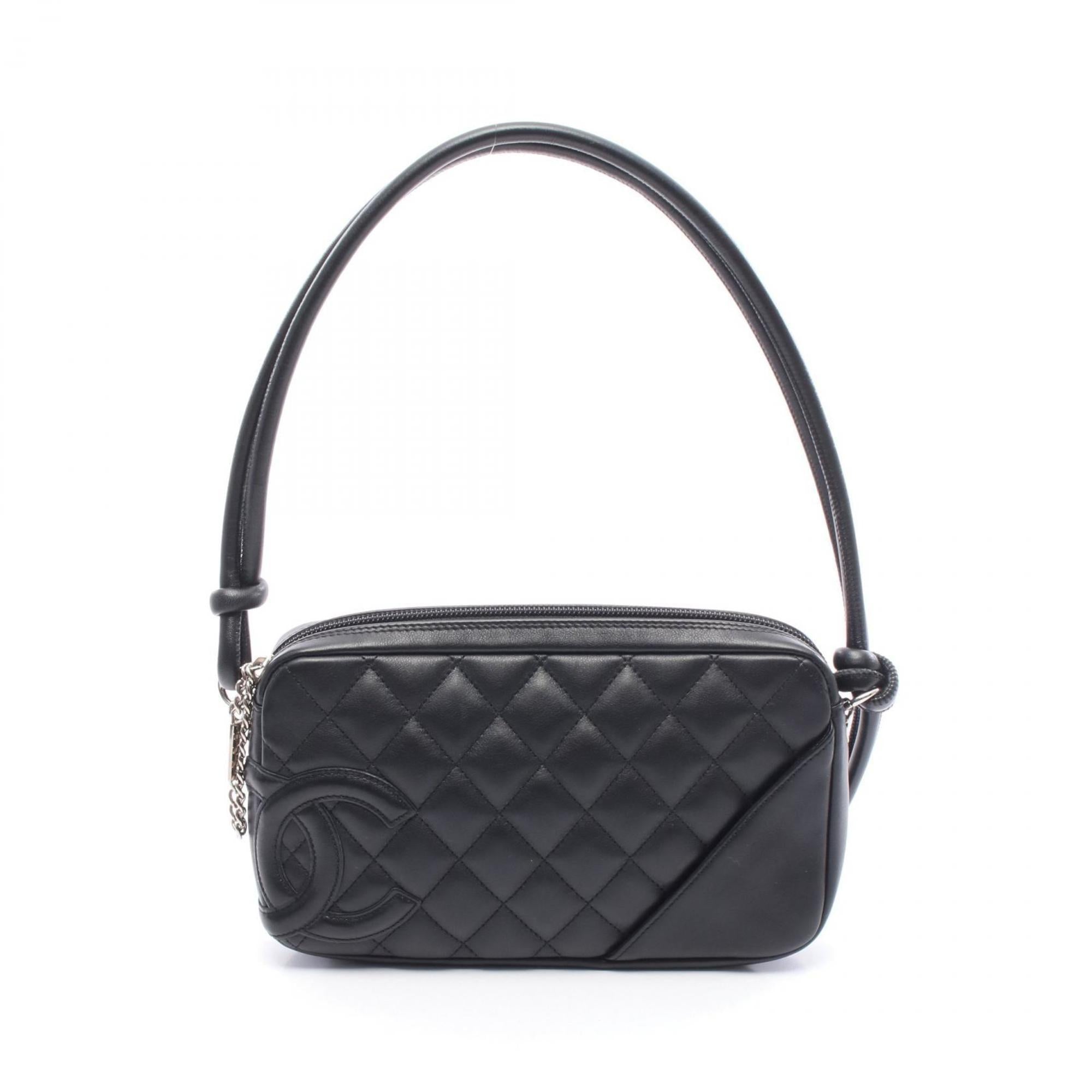 Chanel Black Leather Handbag (Pre-Owned)