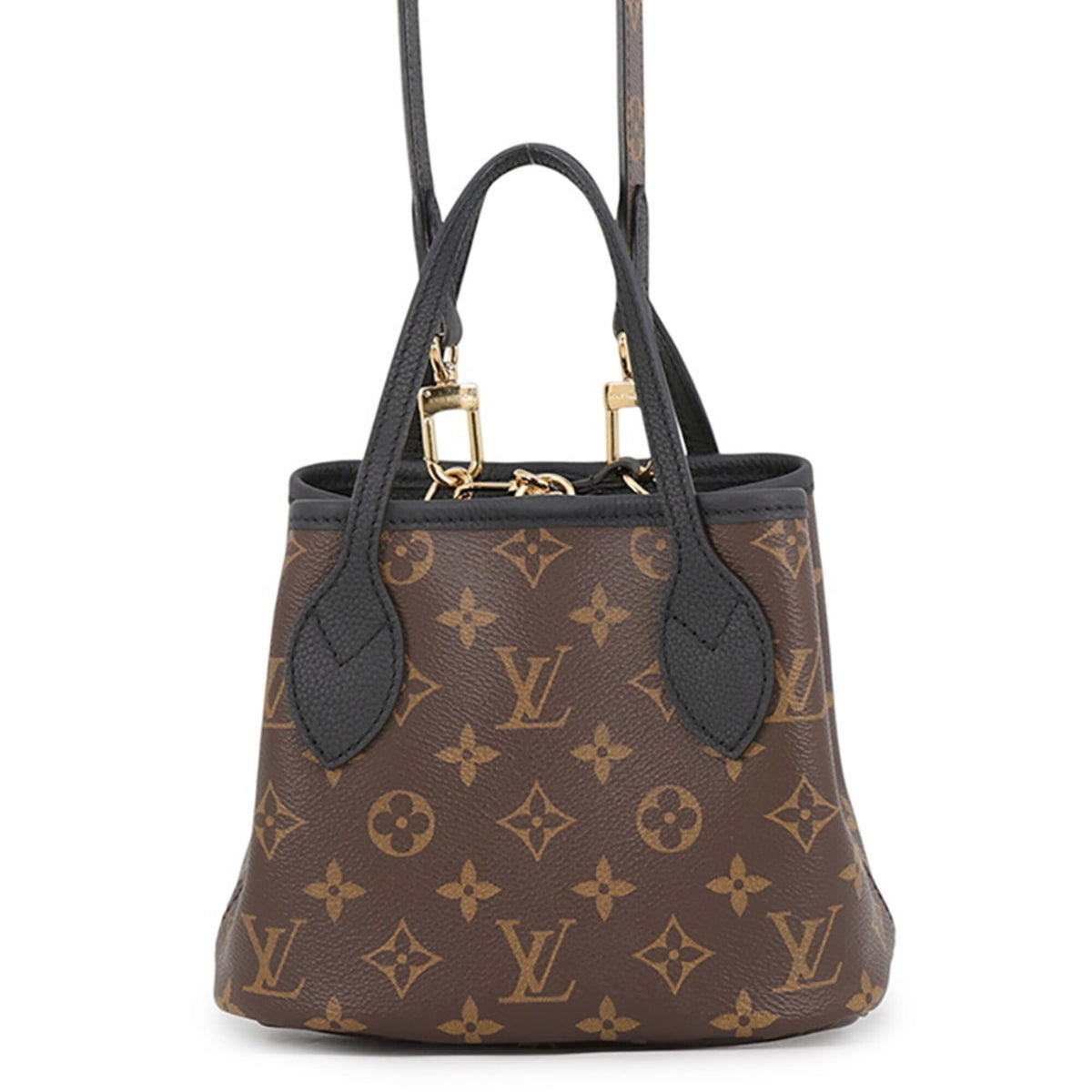 Louis Vuitton Monogram Black Noir Monogram Leather Handbag Tote Bag (Pre-Owned)
