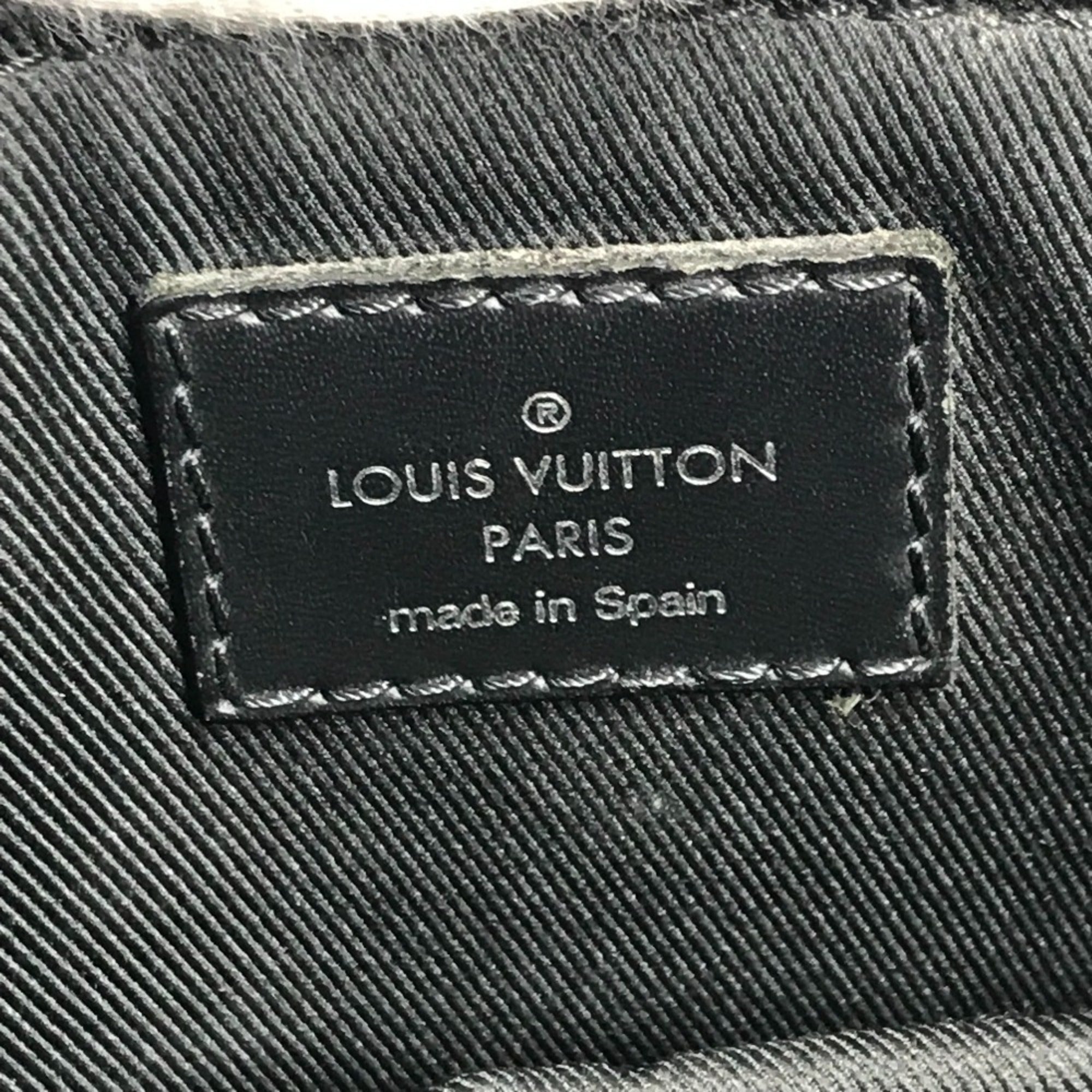 Louis Vuitton Black Damier Graphite Canvas Handbag Tote Bag (Pre-Owned)