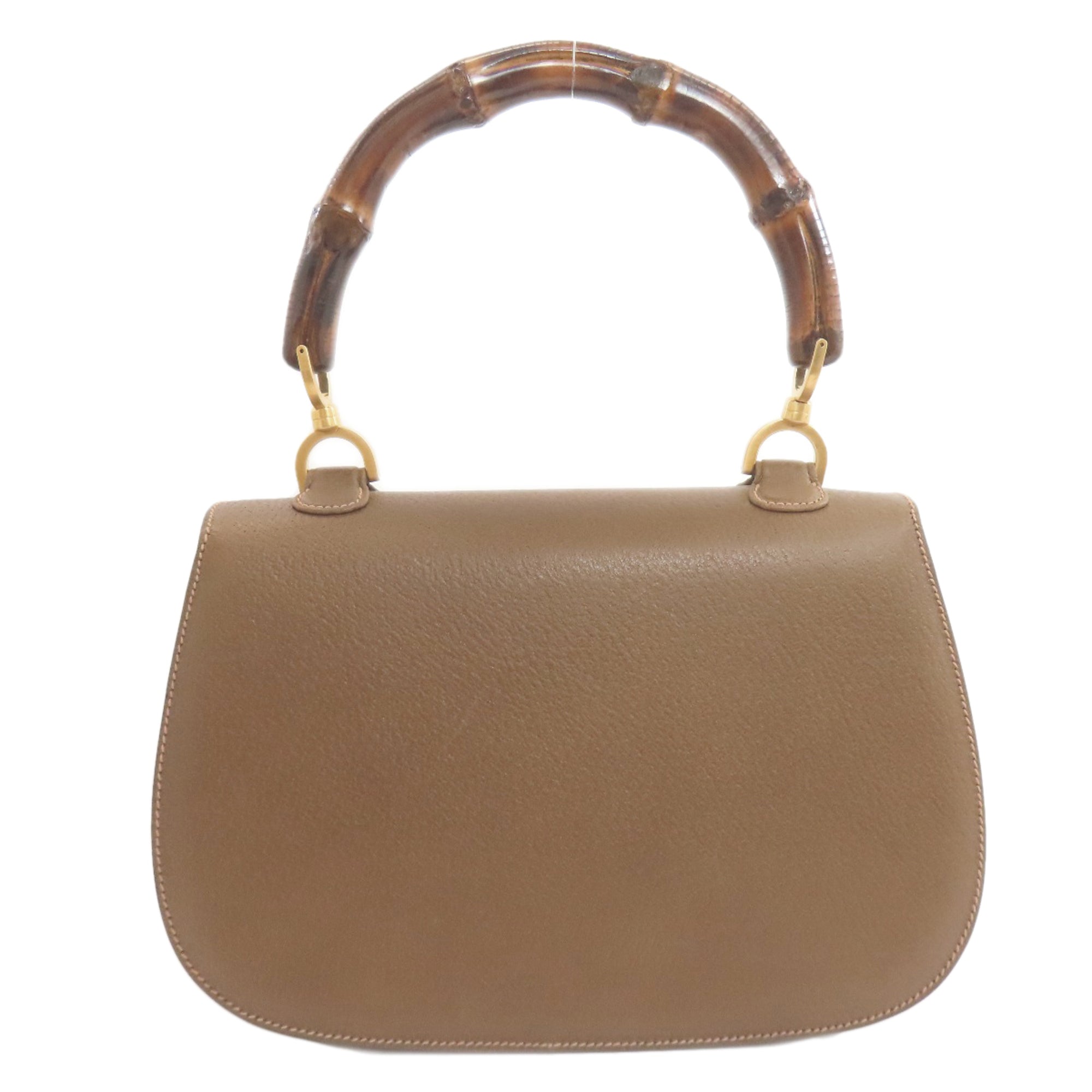 Gucci Brown Leather Handbag (Pre-Owned)