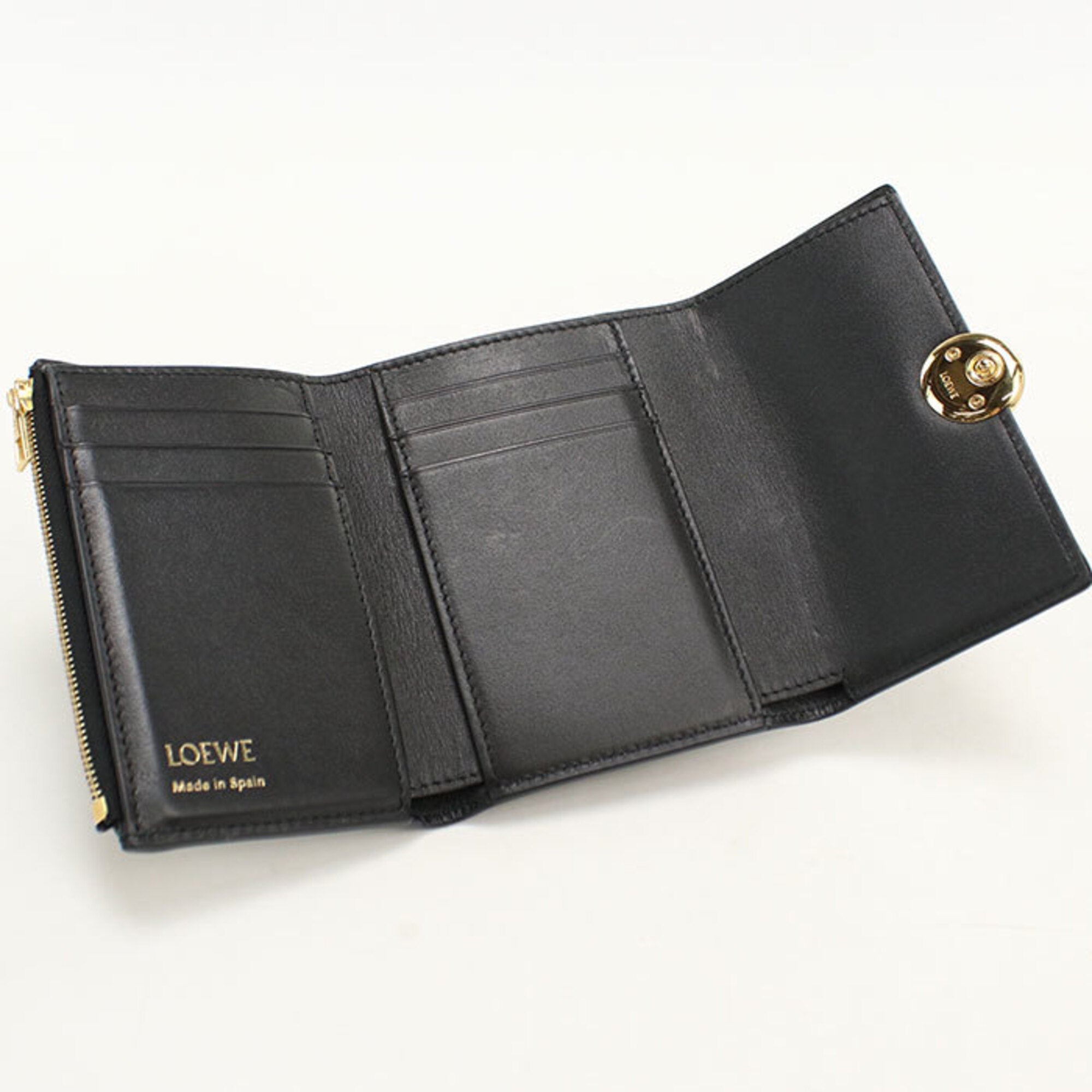 Loewe Black Wallet (Tri-Fold) (Pre-Owned)