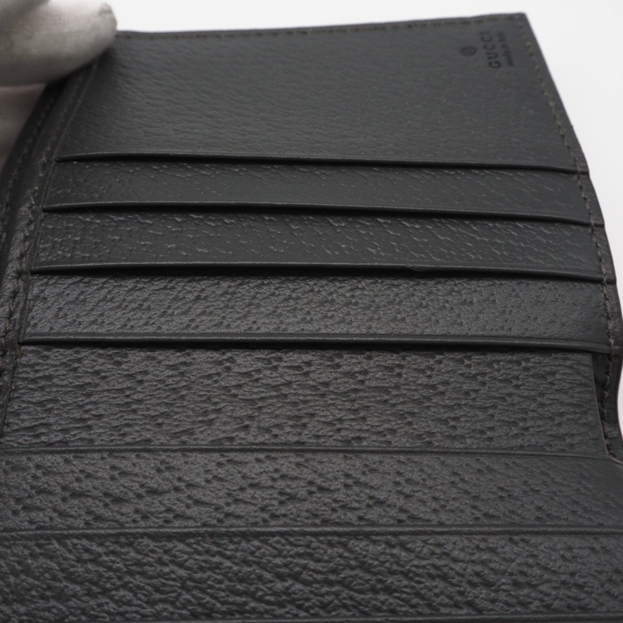 Gucci Gg Supreme Gray Coated Canvas Leather Wallet (Bi-Fold) (Pre-Owned)