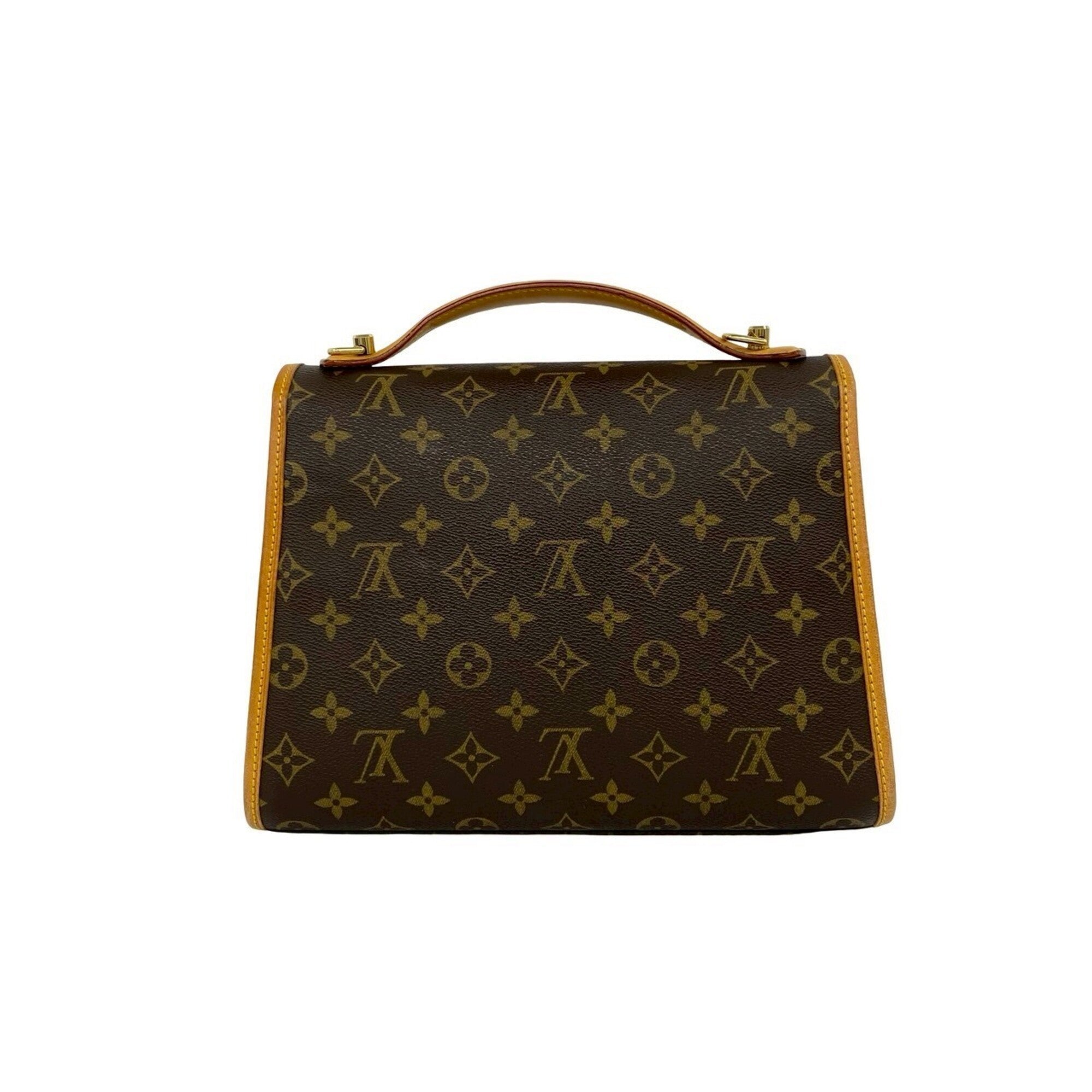 Louis Vuitton Brown Leather Pvc Handbag Shoulder Bag (Pre-Owned)