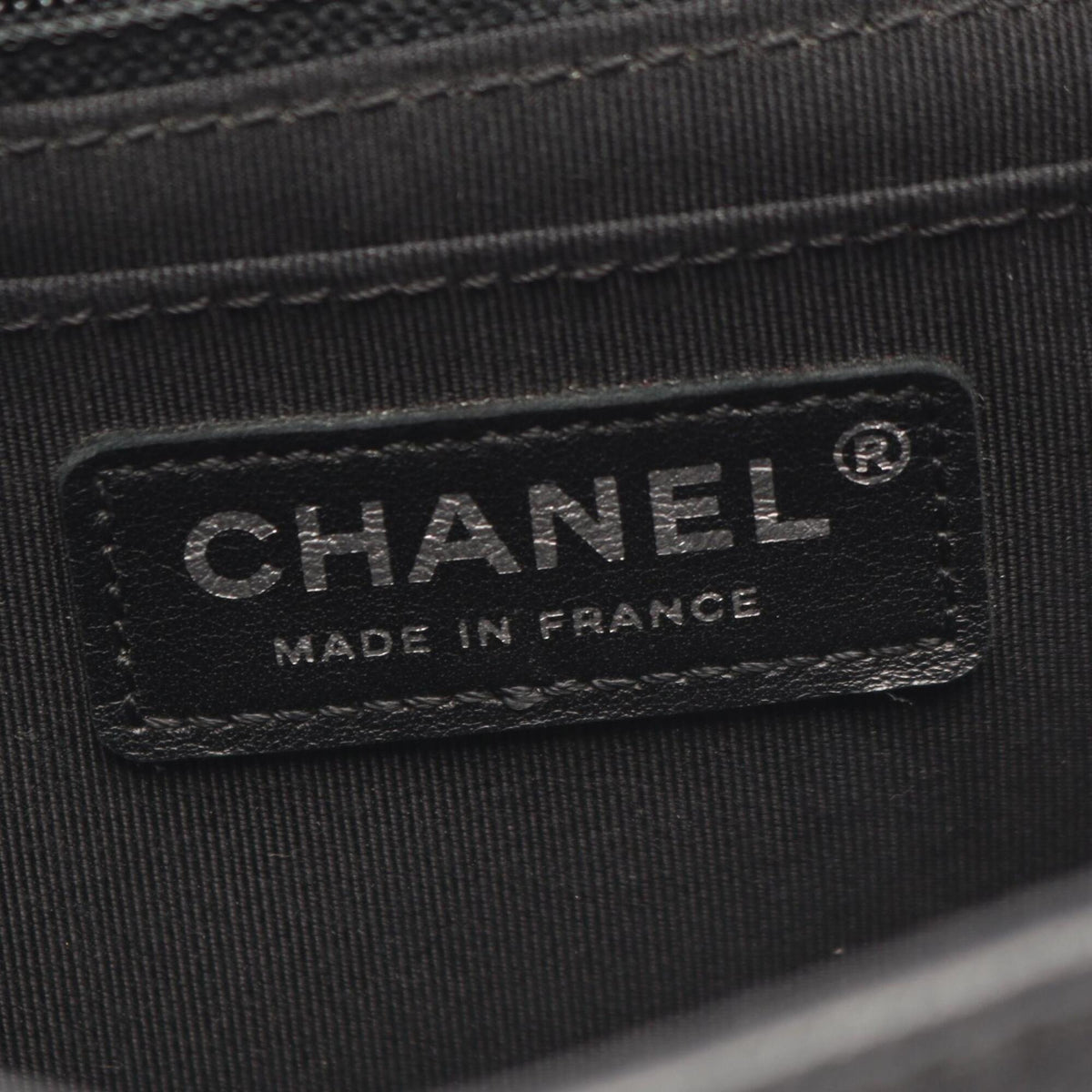 Chanel Black Grained Calfskin Handbag Shoulder Bag (Pre-Owned)