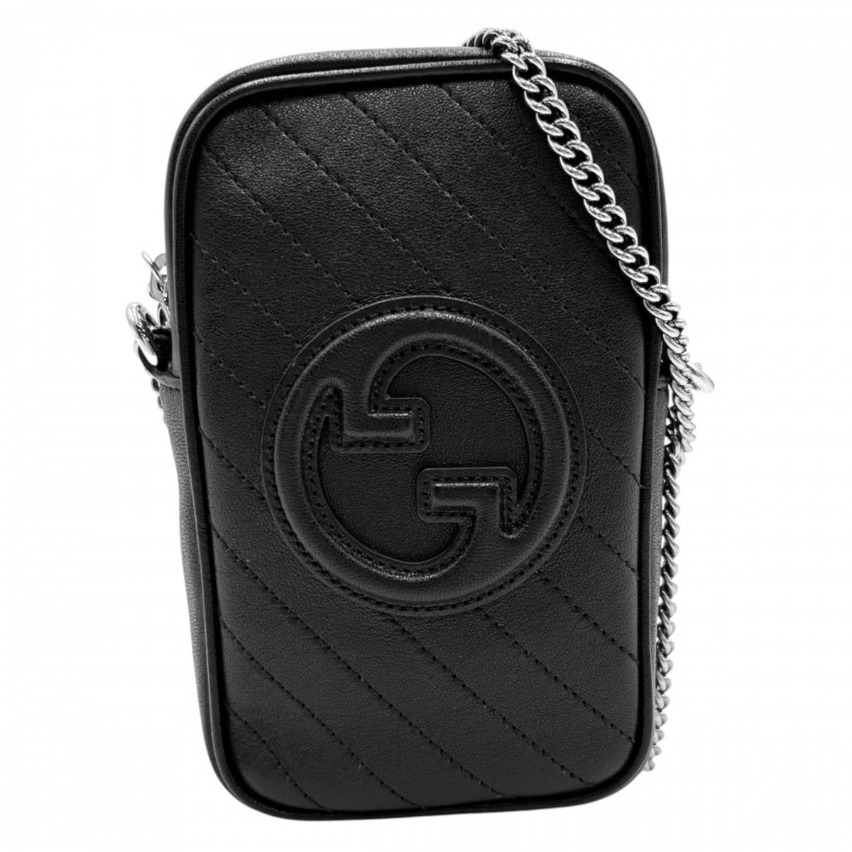 Gucci Black Leather Pochette Shoulder Bag (Pre-Owned)