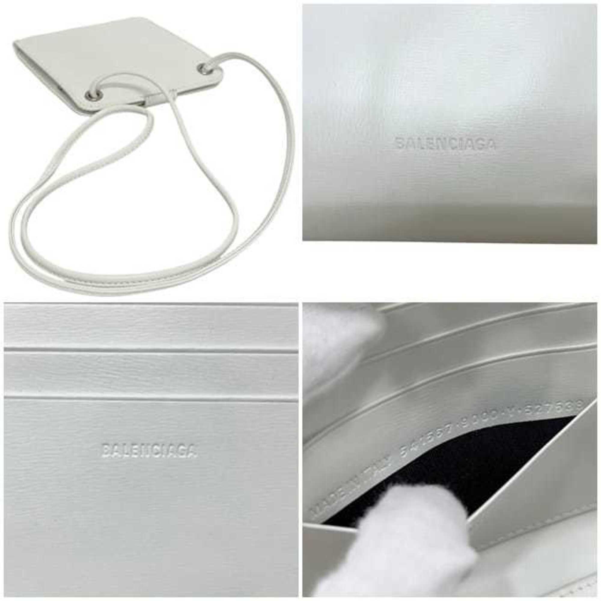 Balenciaga White Leather Wallet (Bi-Fold) (Pre-Owned)