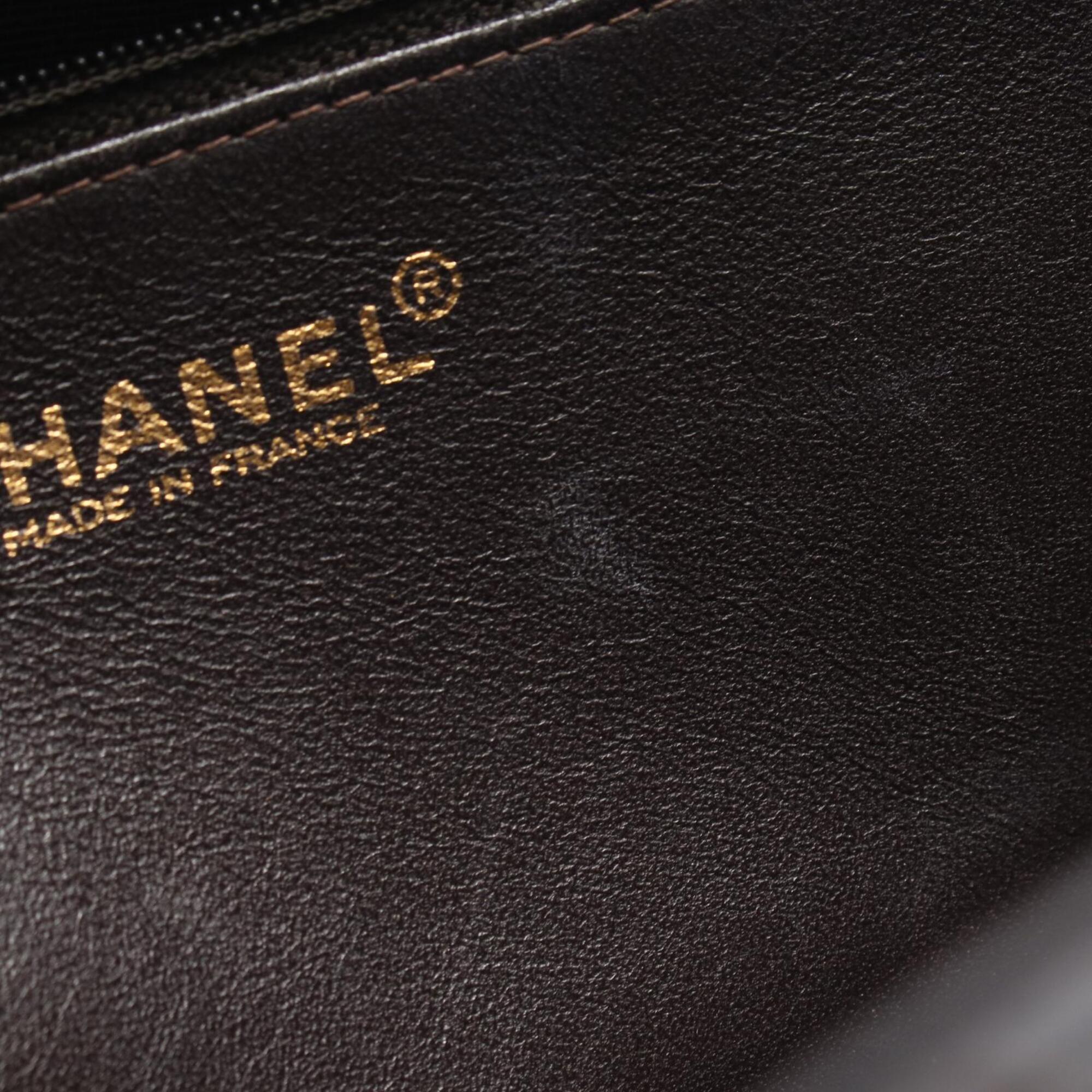Chanel Matelasse Brown Leather Handbag Tote Bag (Pre-Owned)