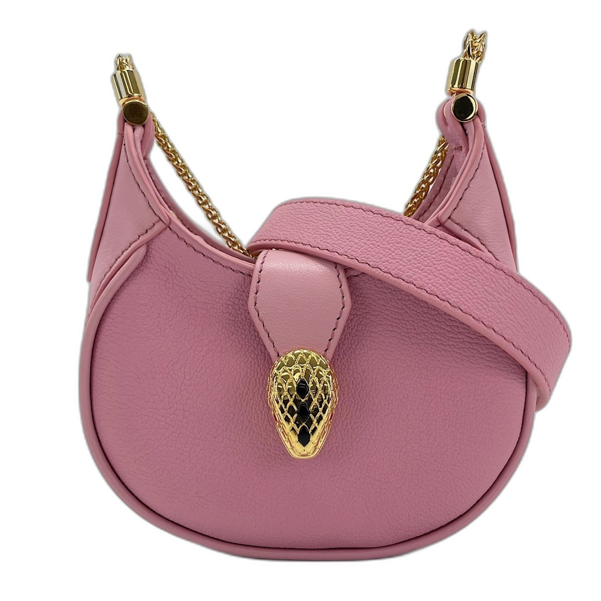 Bvlgari Pink Leather Shoulder Bag (Pre-Owned)