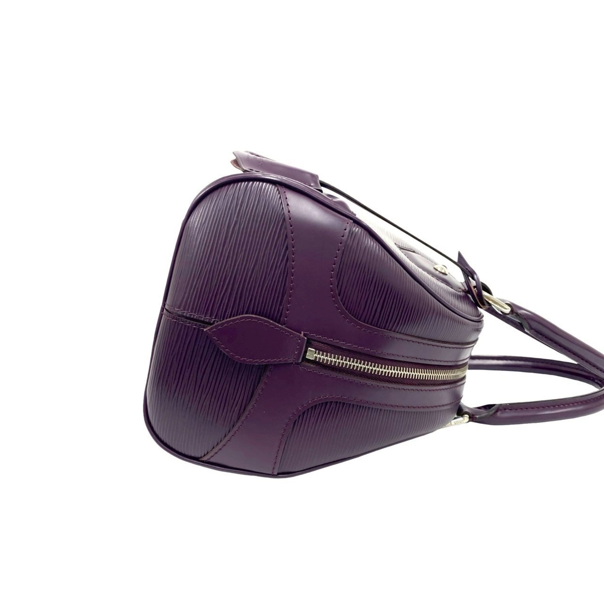 Louis Vuitton Purple Leather Handbag (Pre-Owned)