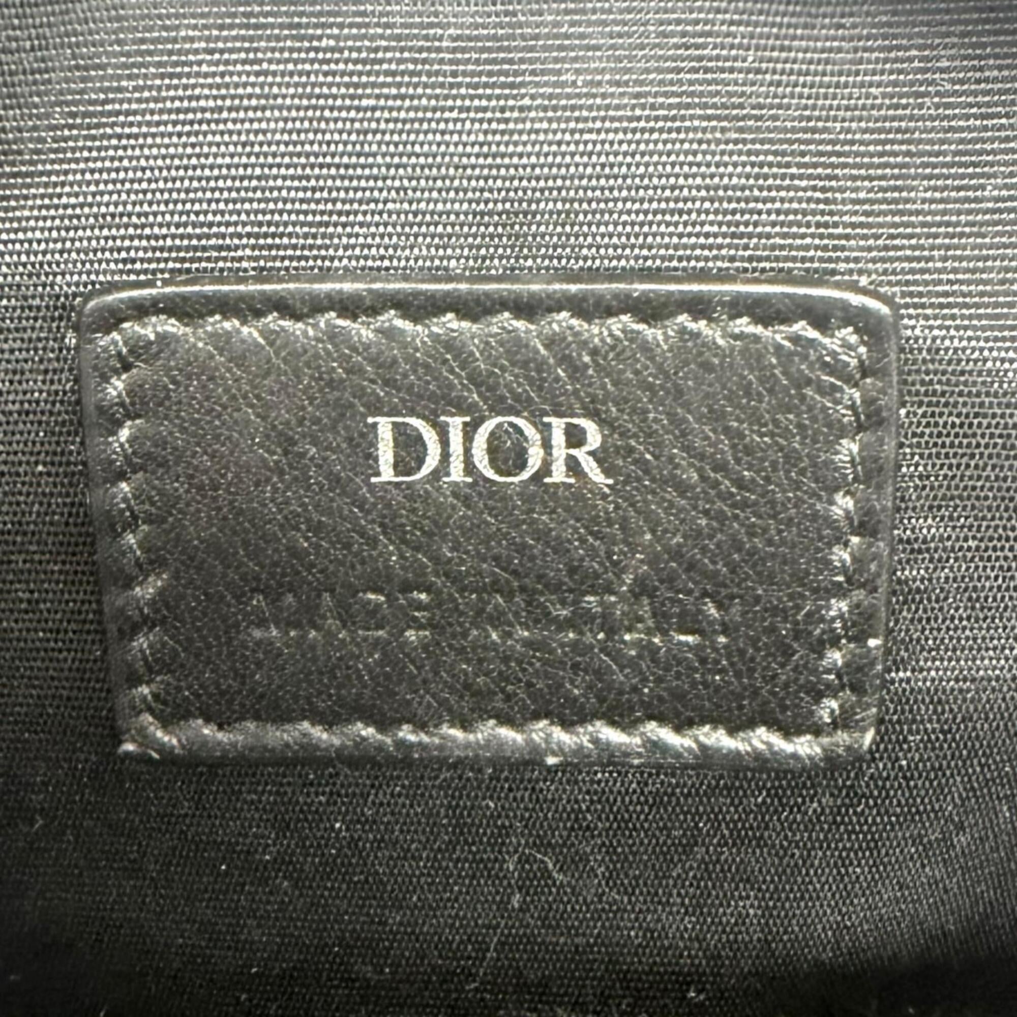 Dior Homme Beige Canvas Leather Pouch Shoulder Bag (Pre-Owned)