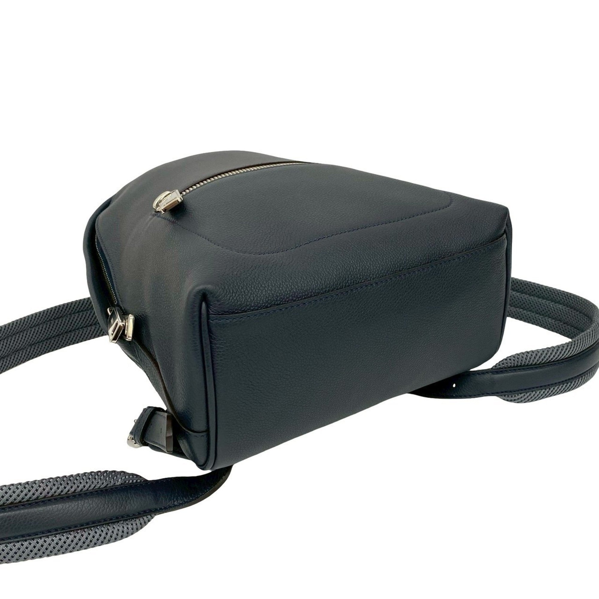 Fendi Navy Leather Backpack (Pre-Owned)