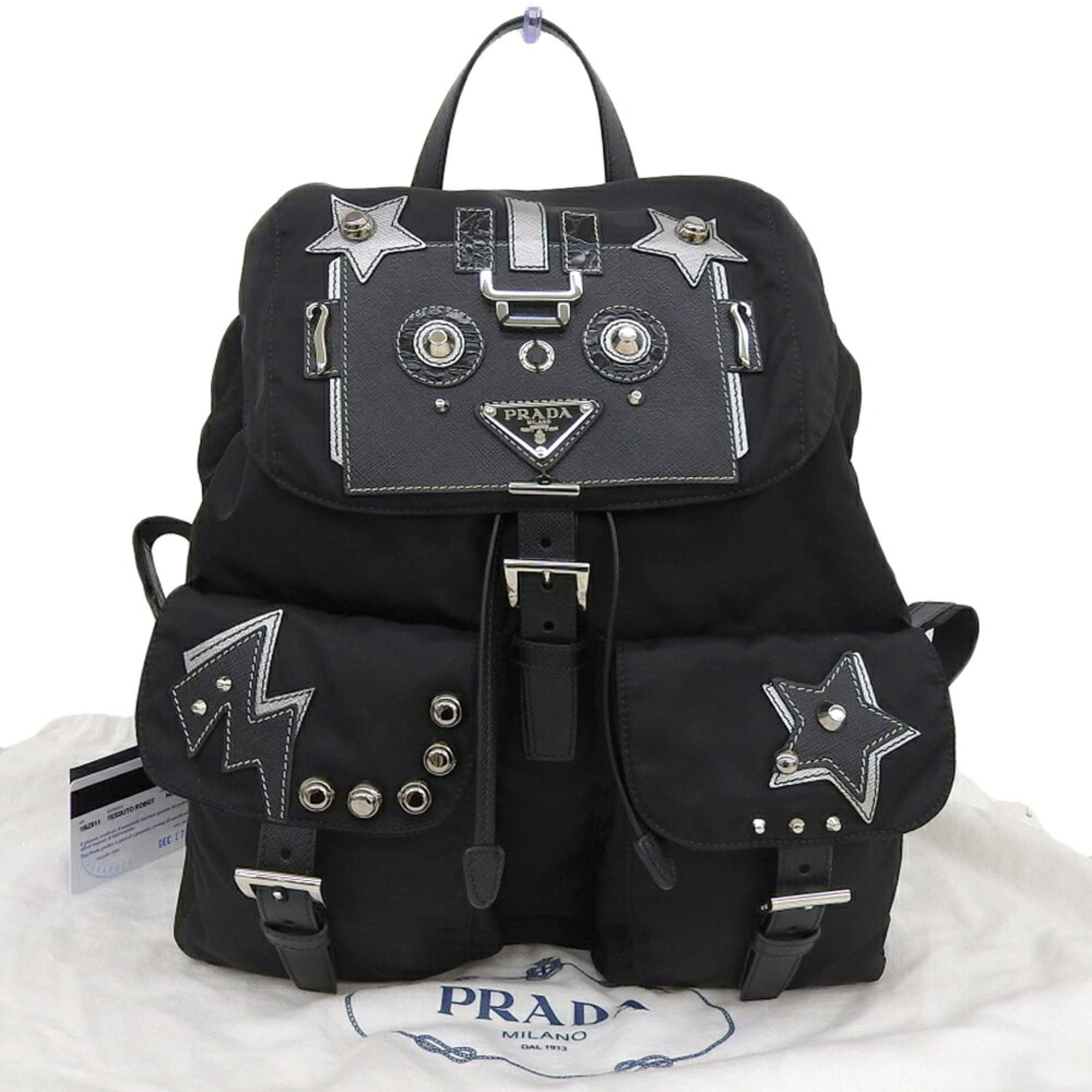 Prada Black Nylon Backpack (Pre-Owned)