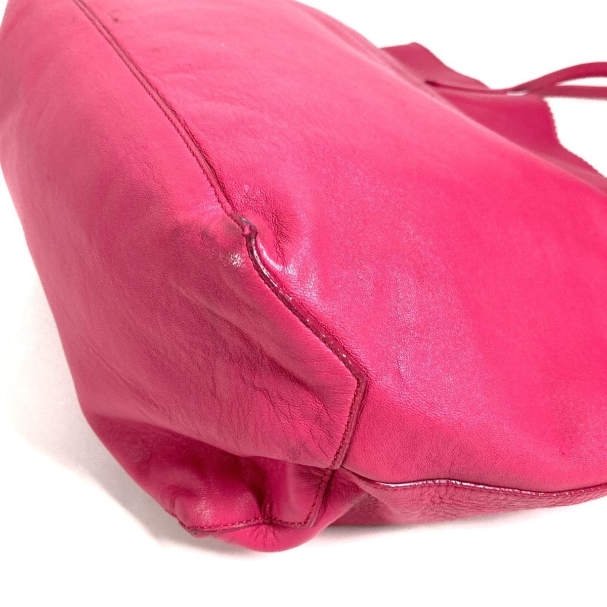 Loewe Pink Leather Shoulder Bag Tote Bag (Pre-Owned)