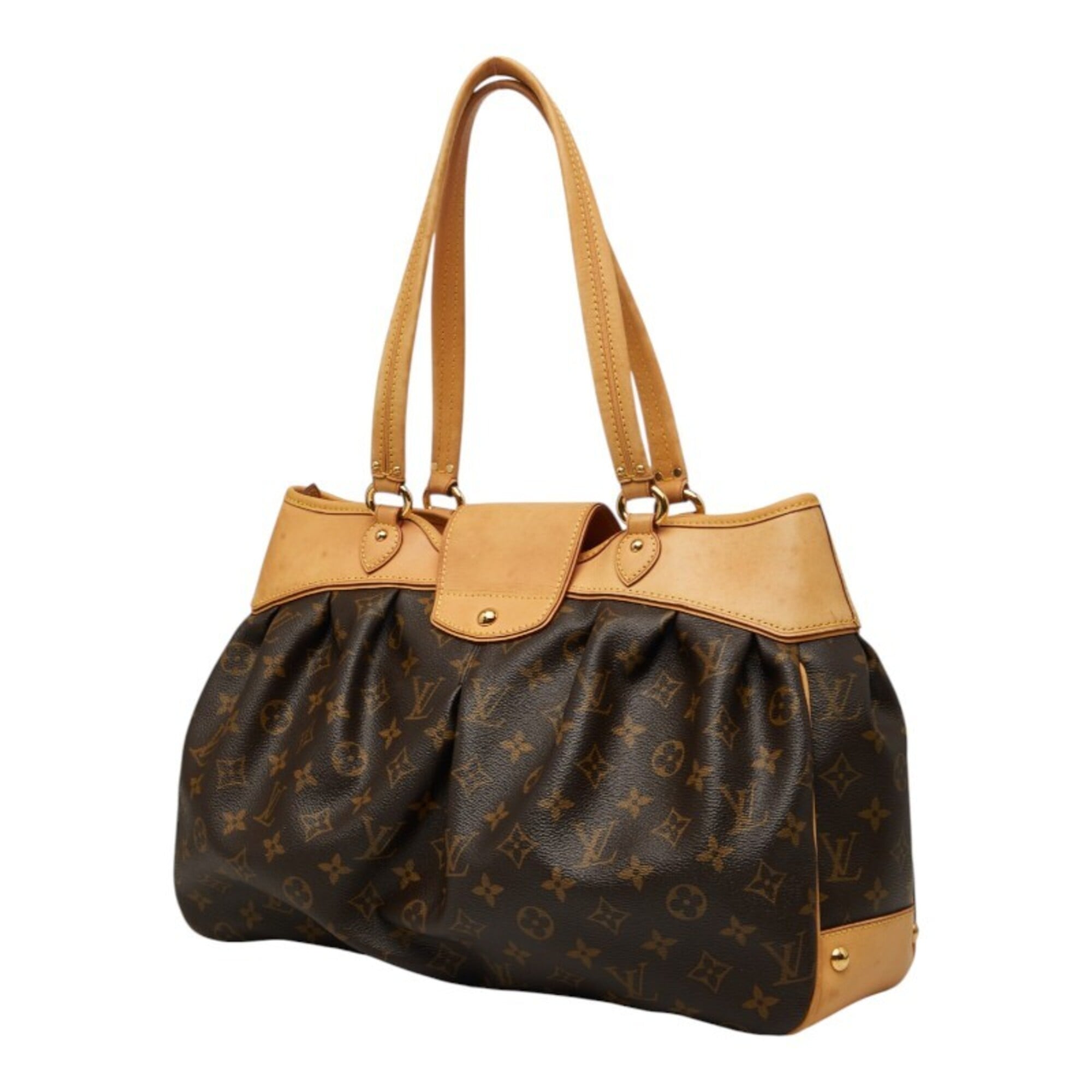 Louis Vuitton Brown Pvc Leather Handbag Tote Bag (Pre-Owned)