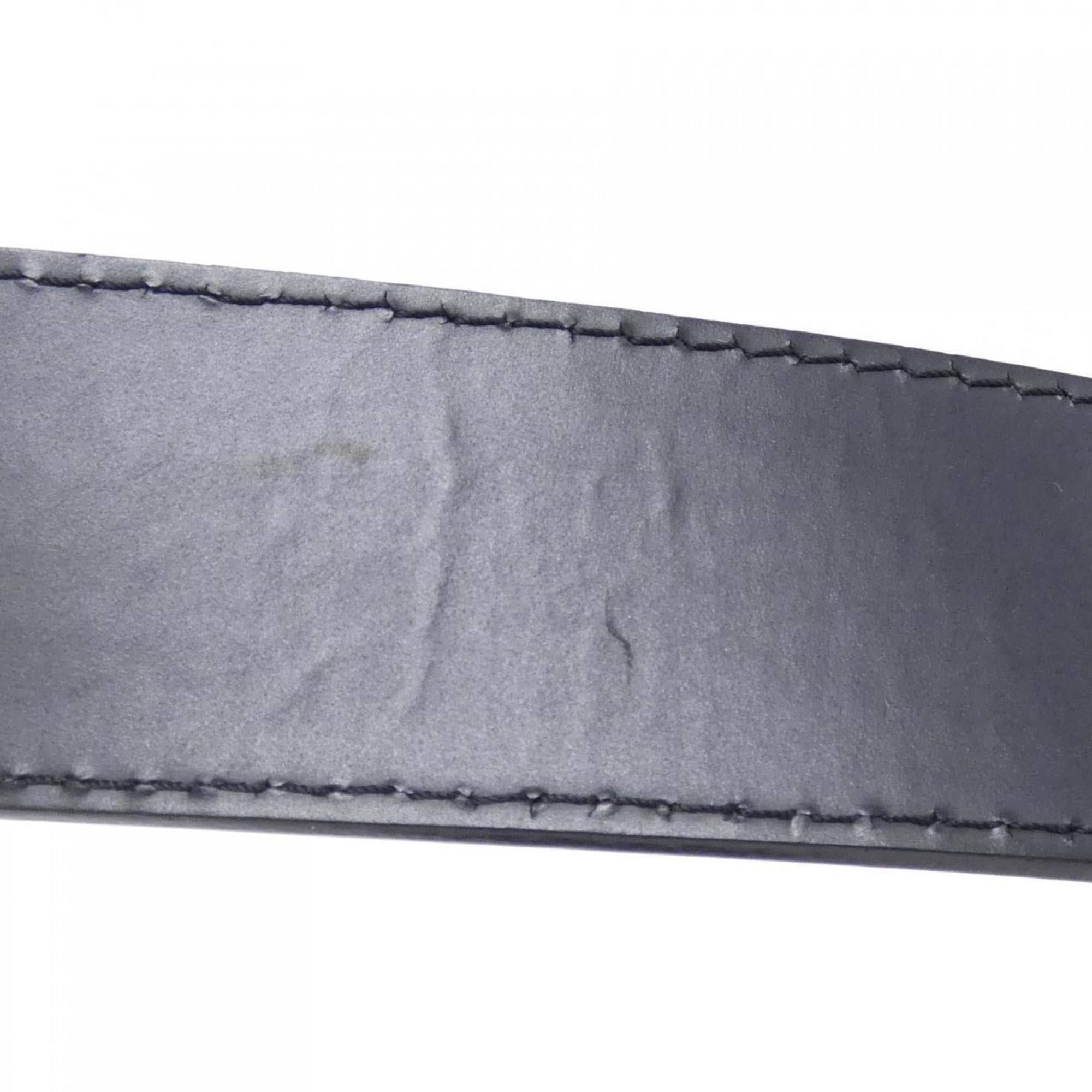 Louis Vuitton Black Leather Shoulder Bag (Pre-Owned)