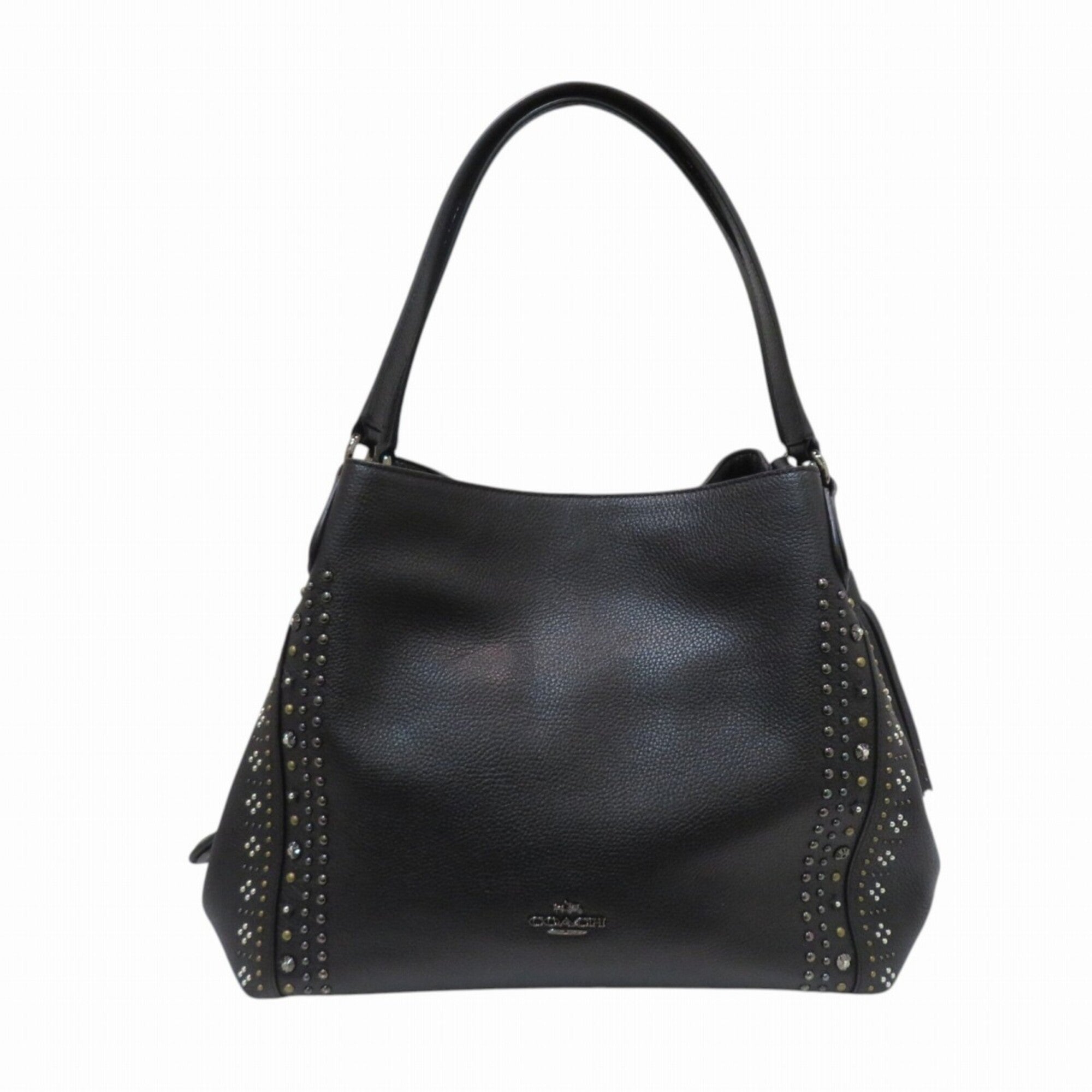 Coach Black Leather Shoulder Bag (Pre-Owned)