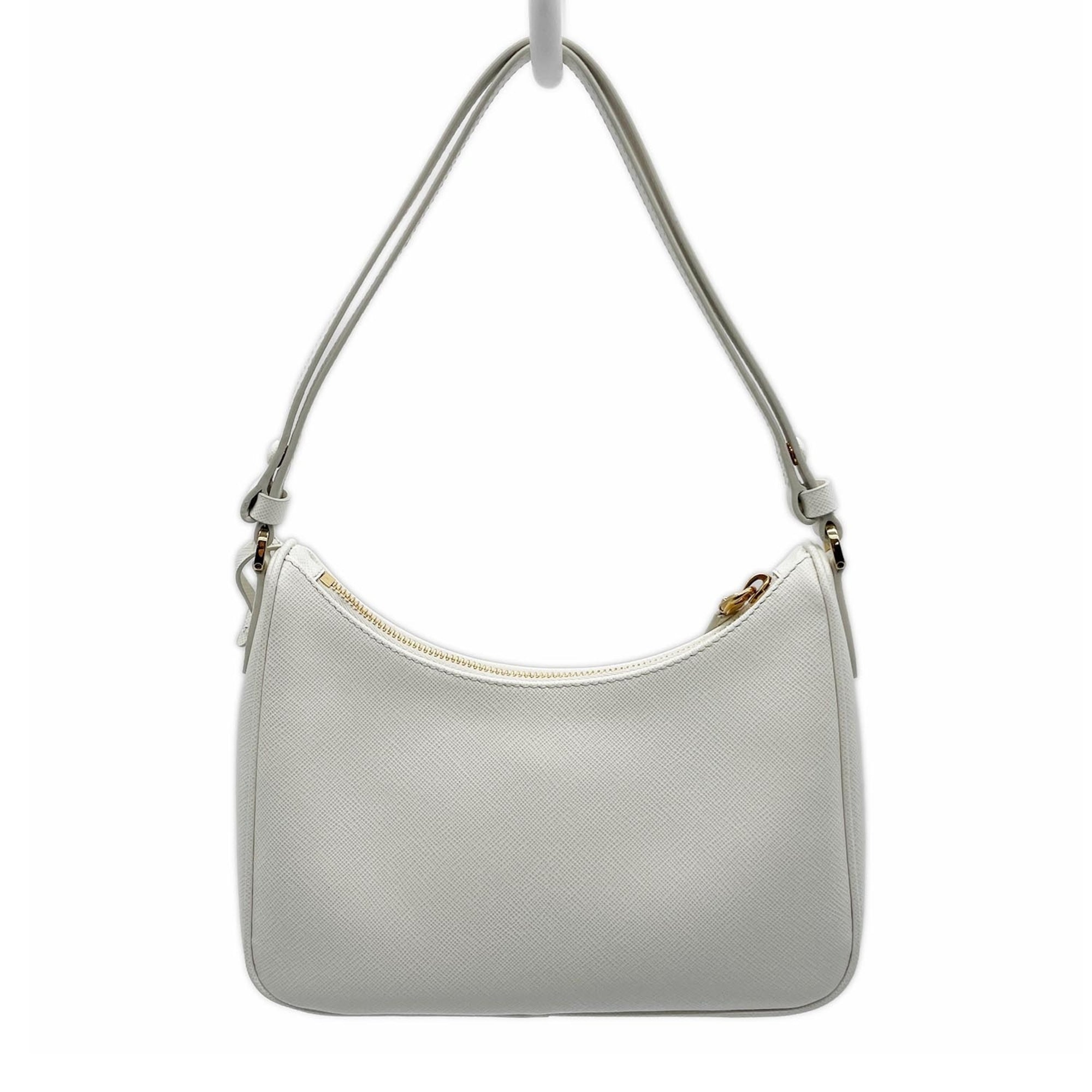 Prada White Leather Handbag (Pre-Owned)