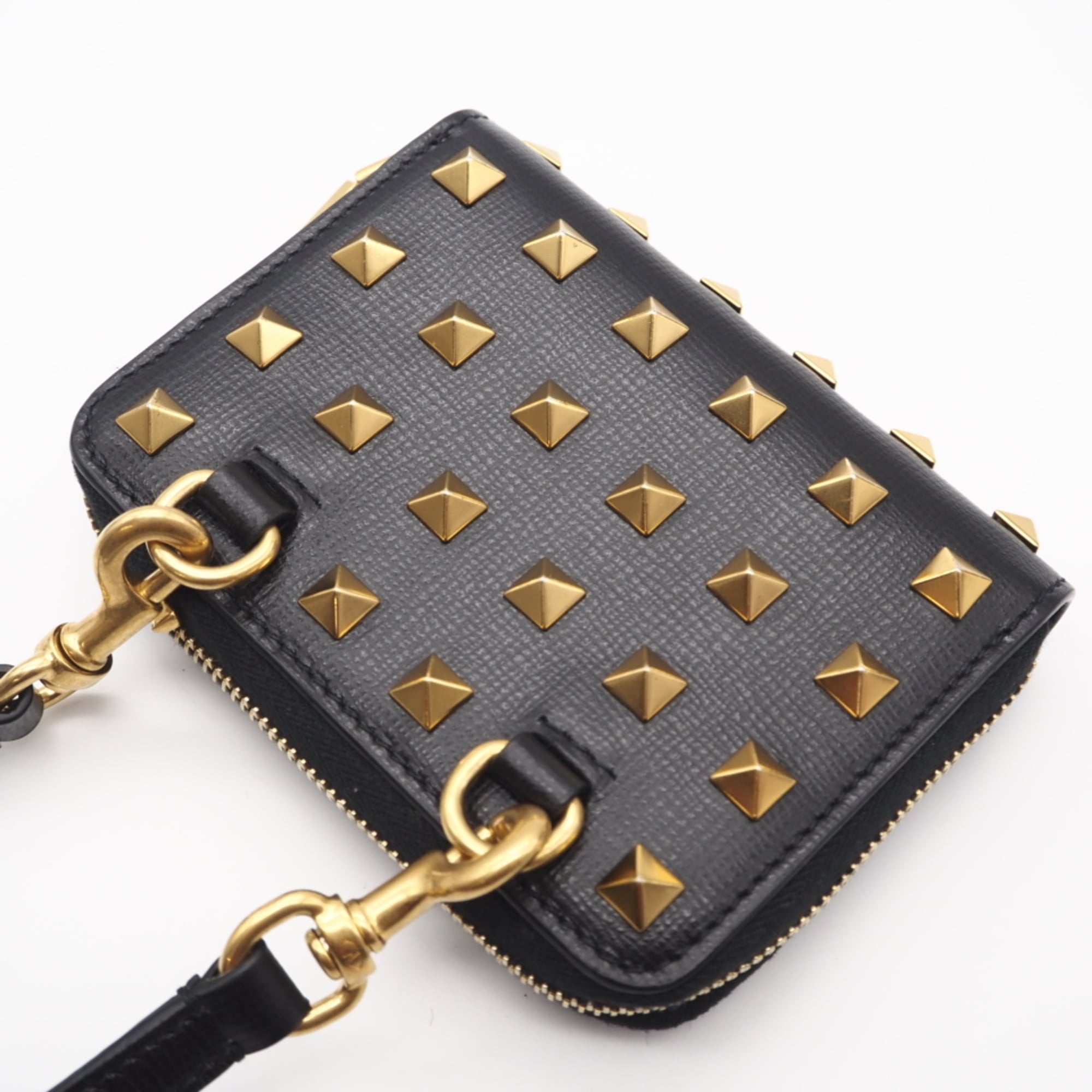 Valentino Black Leather Shoulder Bag (Pre-Owned)