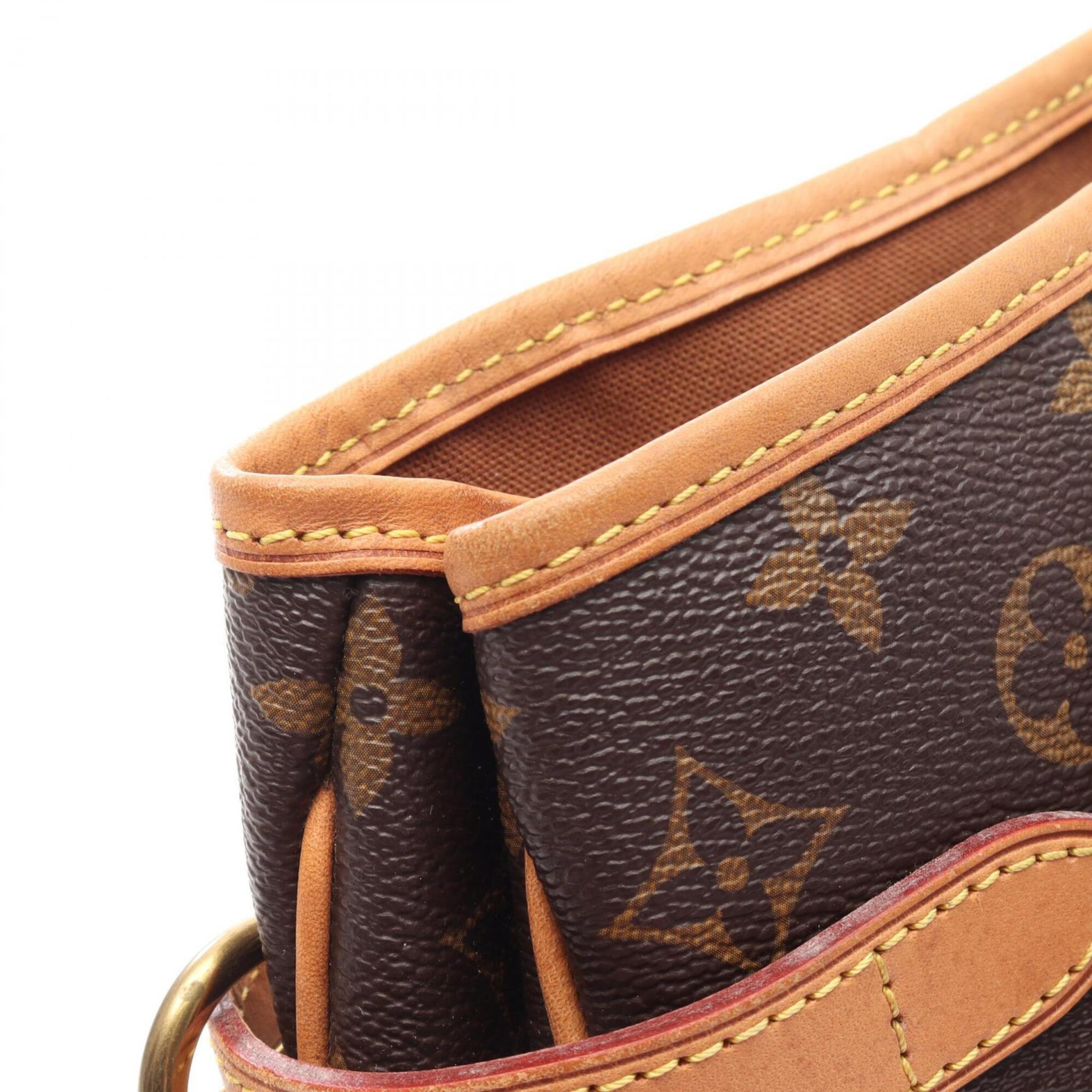 Louis Vuitton Brown Monogram Monogram Leather Handbag Shoulder Bag (Pre-Owned)