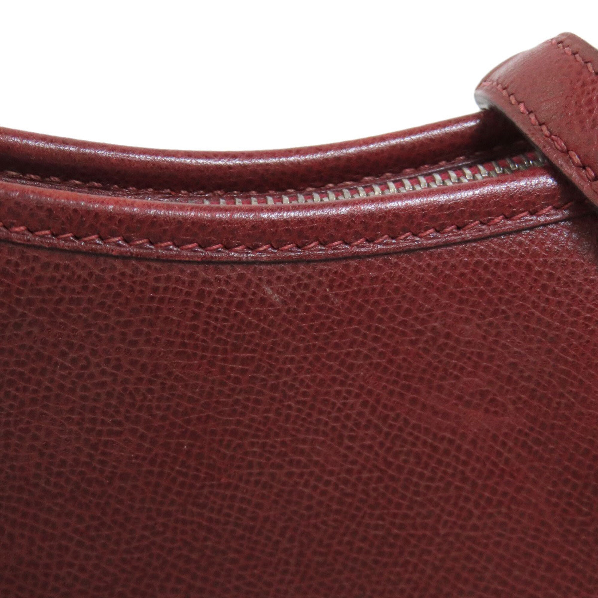Hermes Rouge H Lisse Leather Shoulder Bag (Pre-Owned)