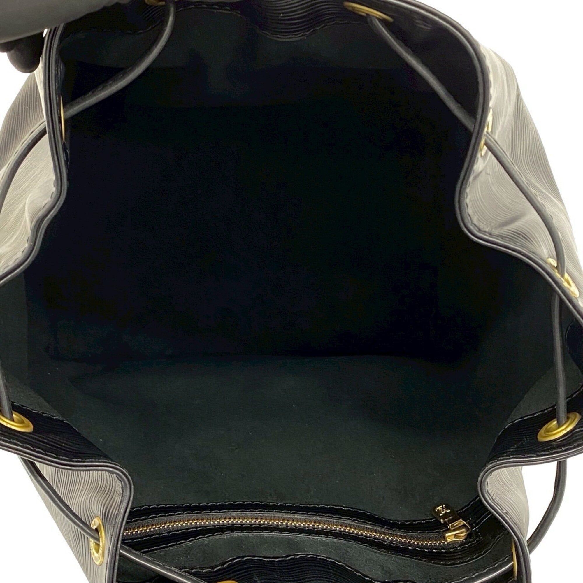 Louis Vuitton Black Leather Shoulder Bag (Pre-Owned)