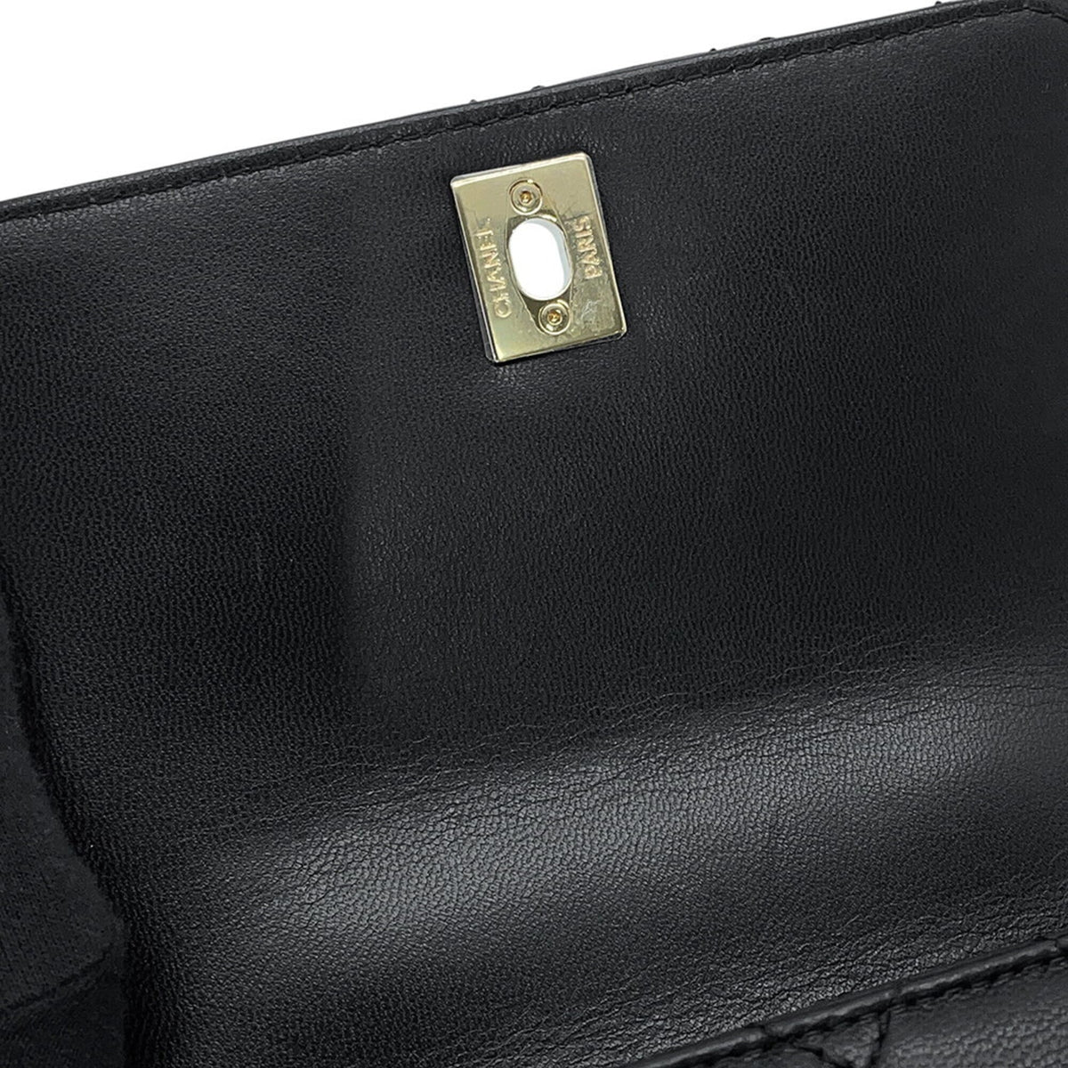 Chanel Black Champagne Gold Multi-Color Handbag (Pre-Owned)