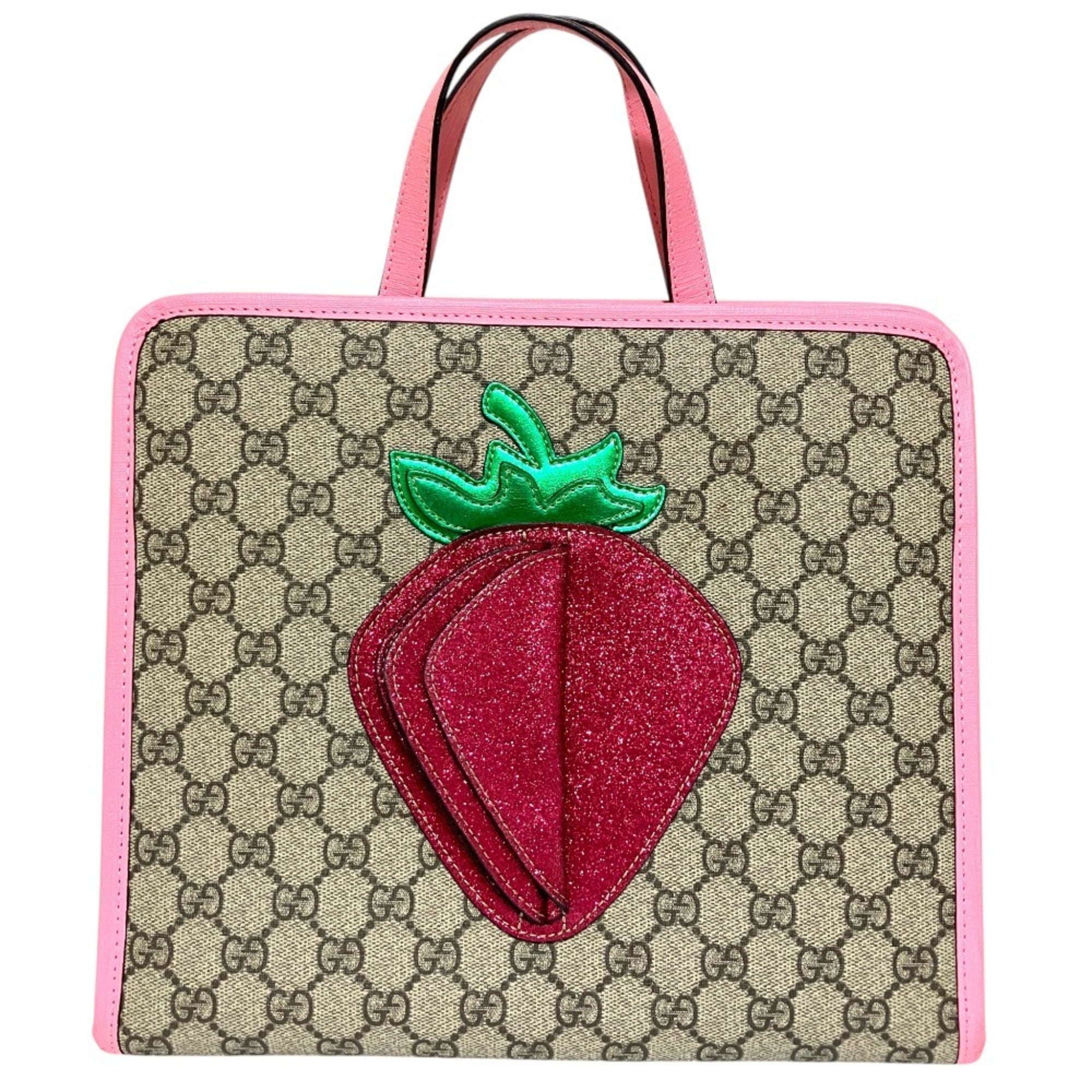 Gucci Beige Gg Supreme Handbag Tote Bag (Pre-Owned)