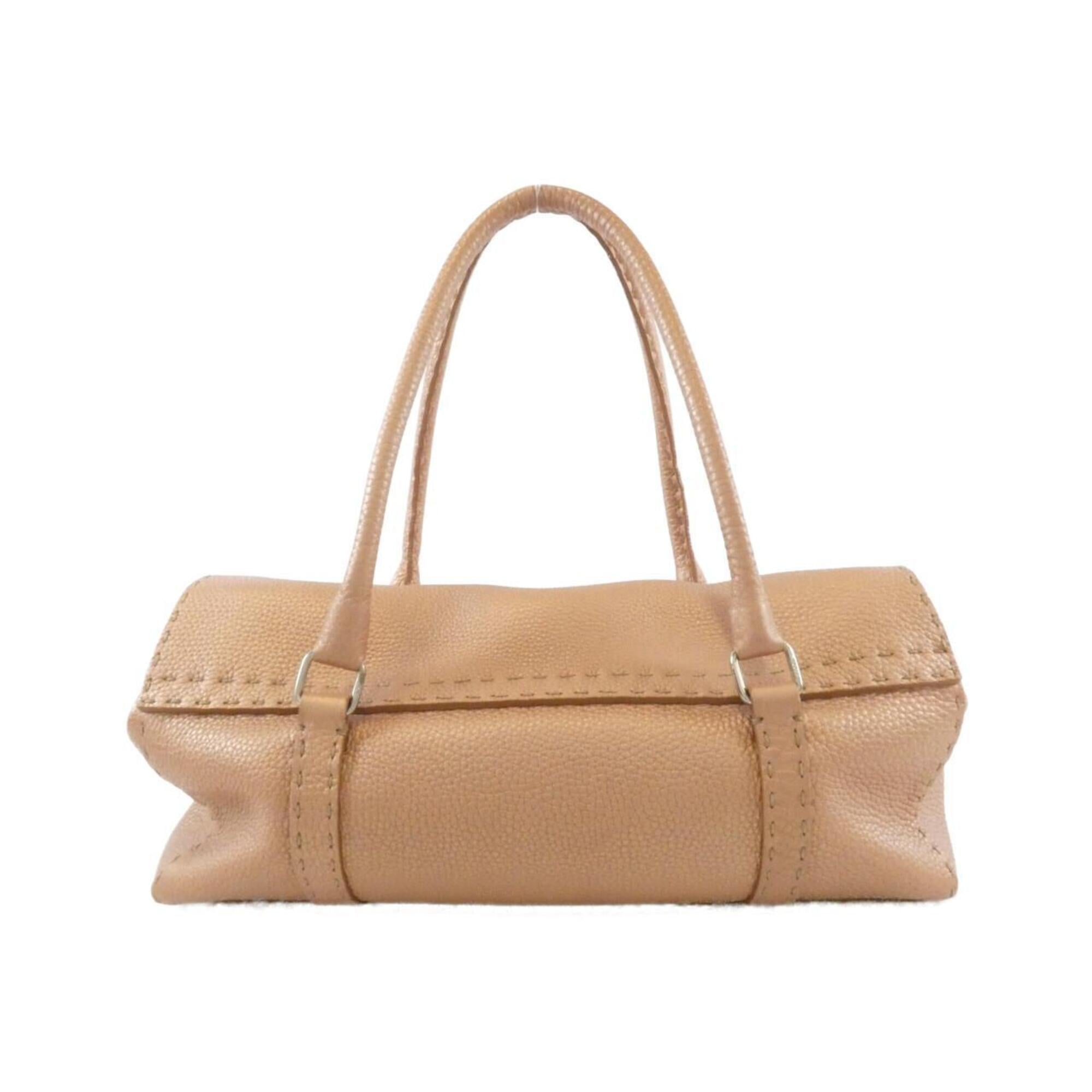 Fendi Pink Leather Shoulder Bag (Pre-Owned)
