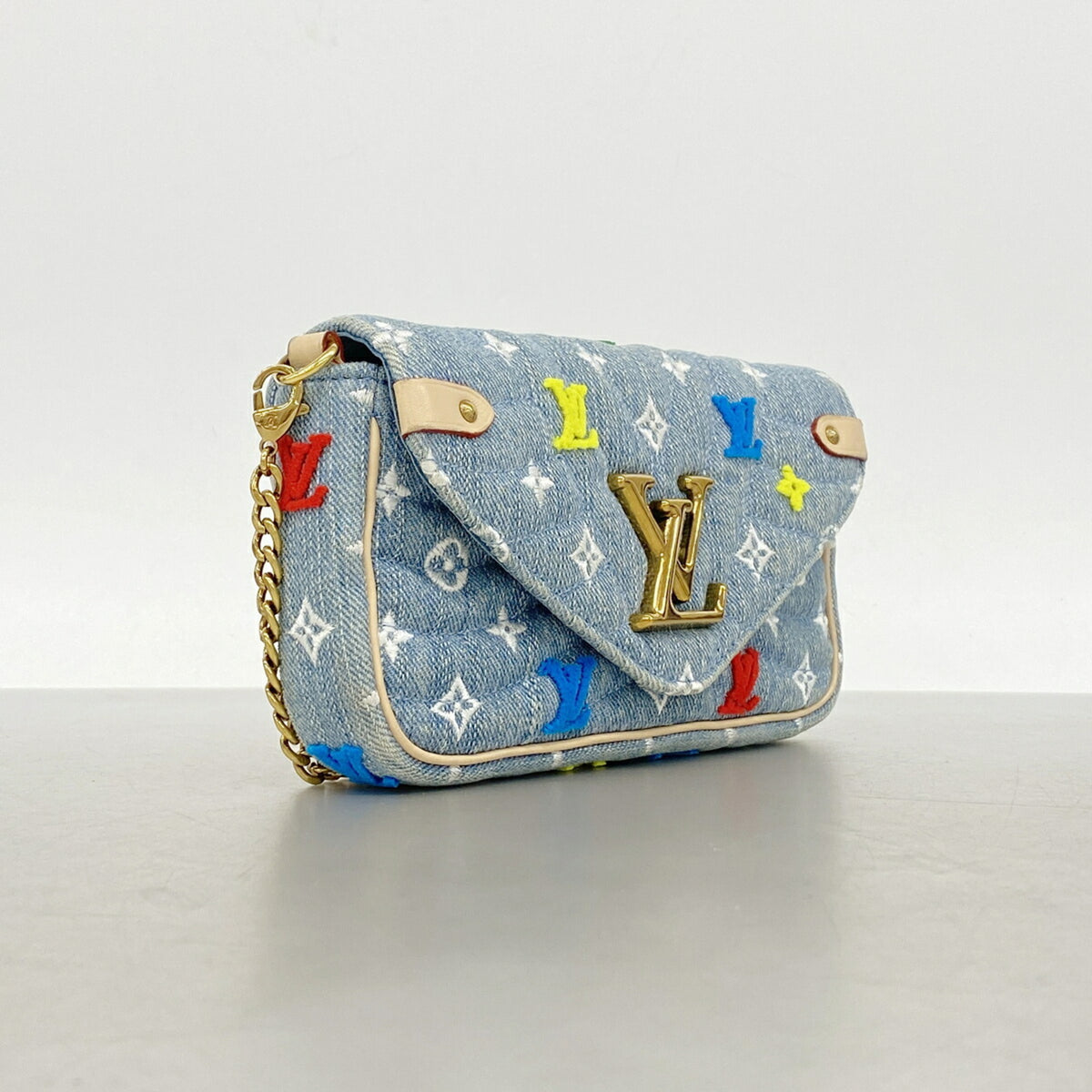 Louis Vuitton Light Blue Shoulder Bag (Pre-Owned)