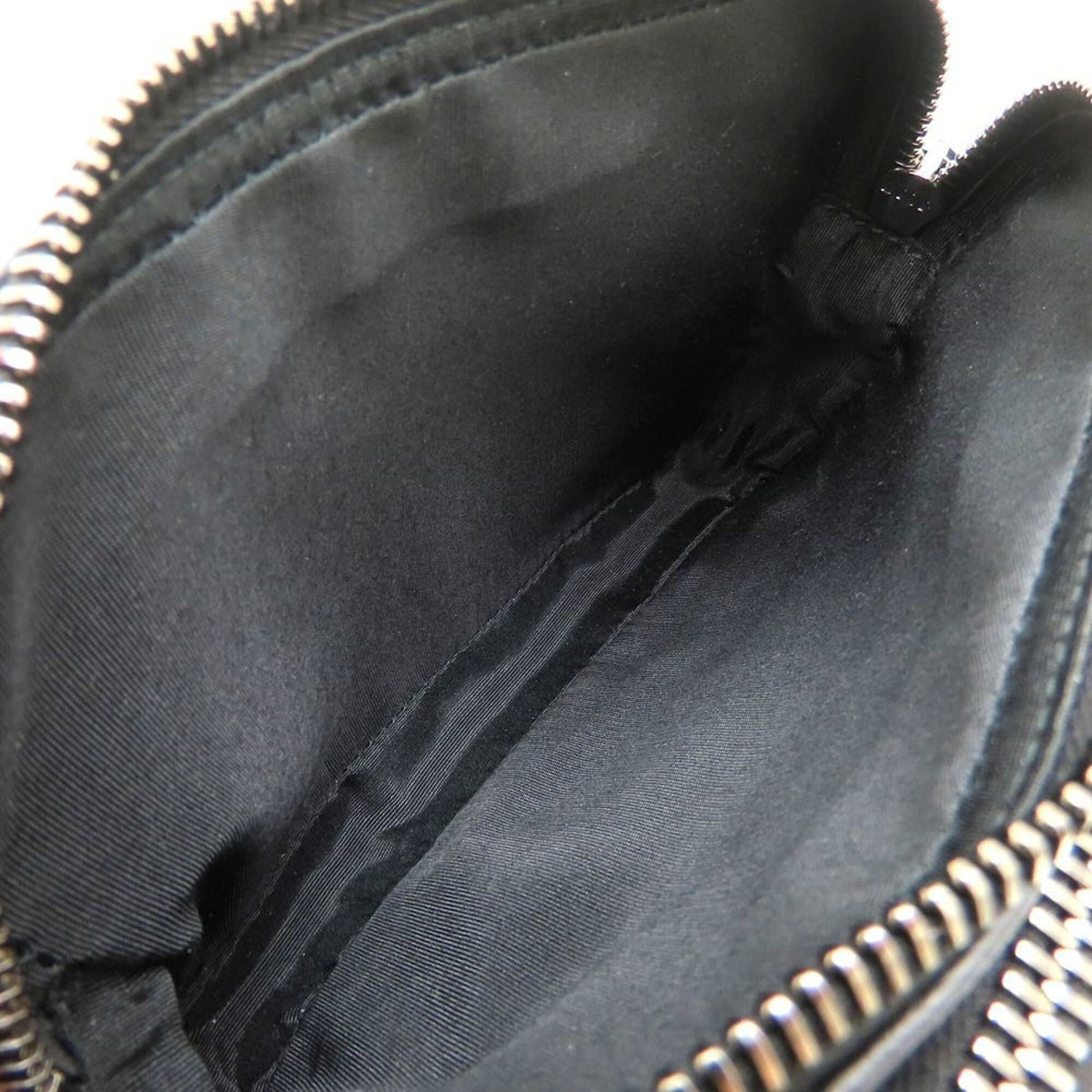 Christian Dior Beige Black Cotton Leather Shoulder Bag (Pre-Owned)