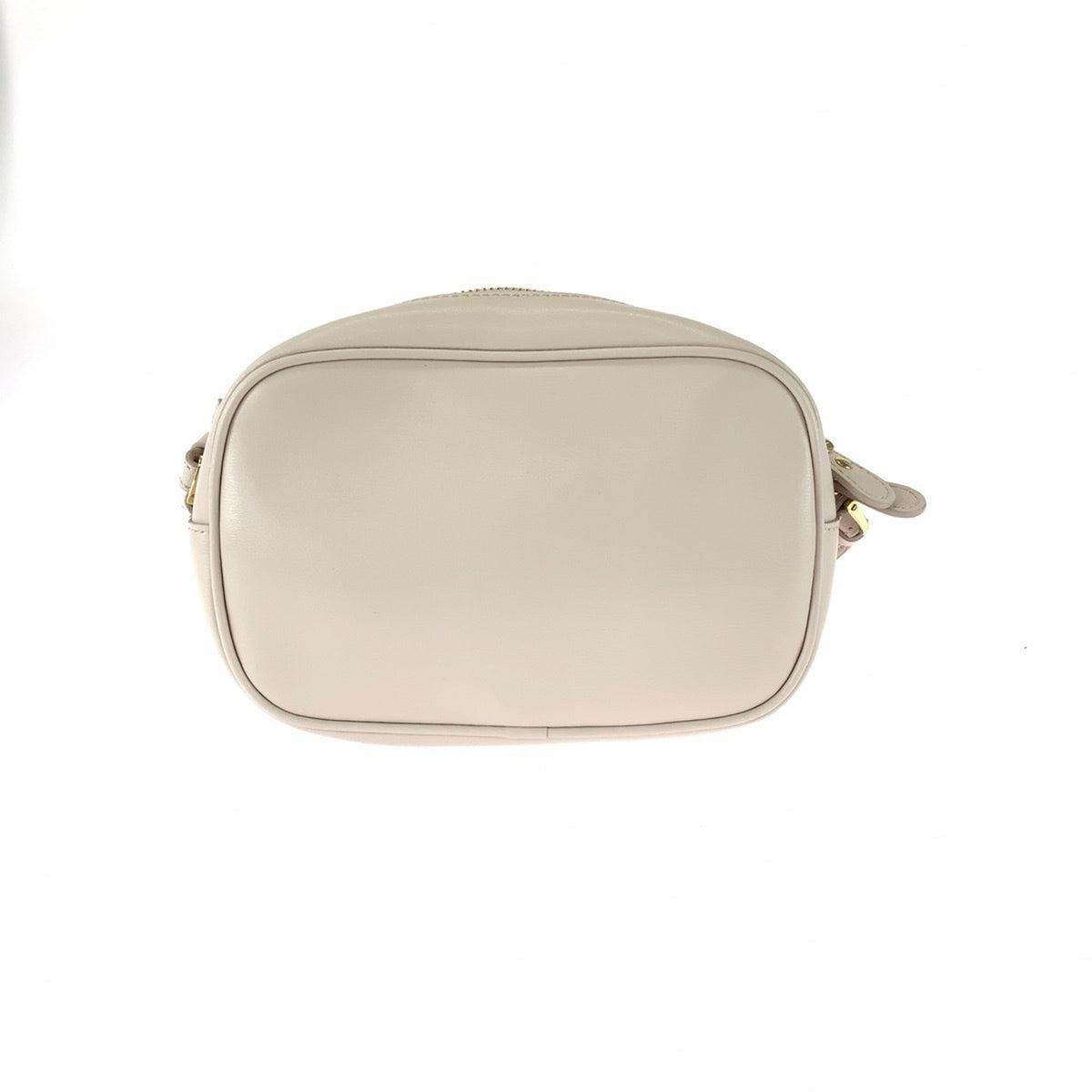 Salvatore Ferragamo Beige Pink Beige Leather Pochette Shoulder Bag (Pre-Owned)