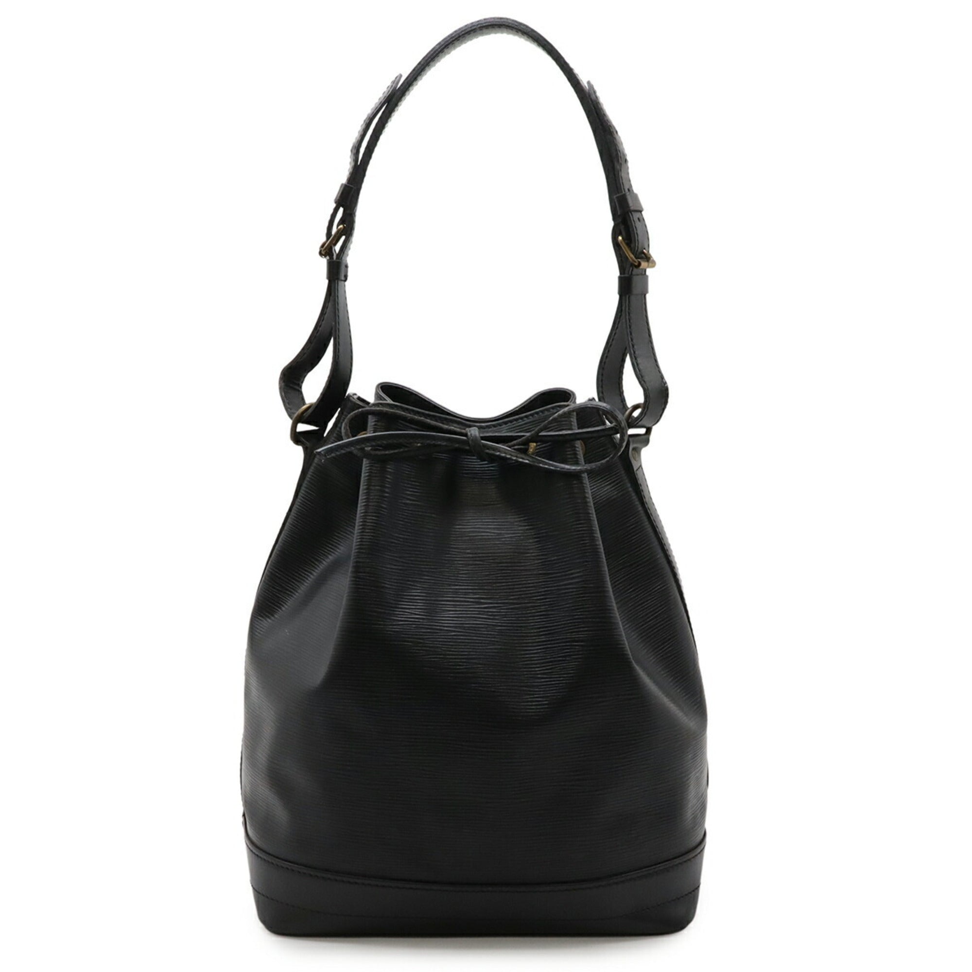 Louis Vuitton Black Noir Epi Leather Shoulder Bag (Pre-Owned)