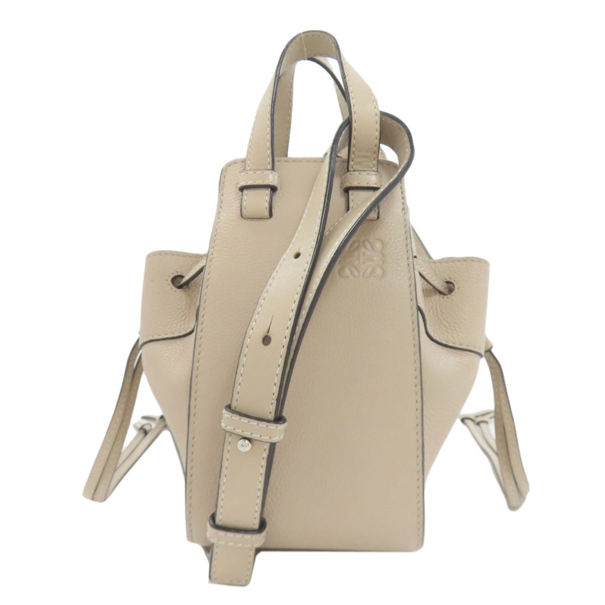 Loewe Grayish Leather Handbag (Pre-Owned)